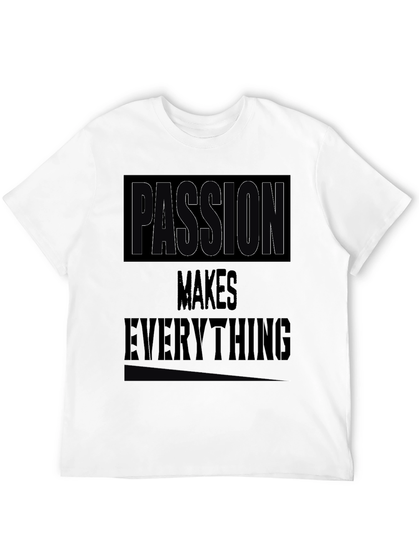 Black Passion Makes Everything Black Graphic Tee view 12