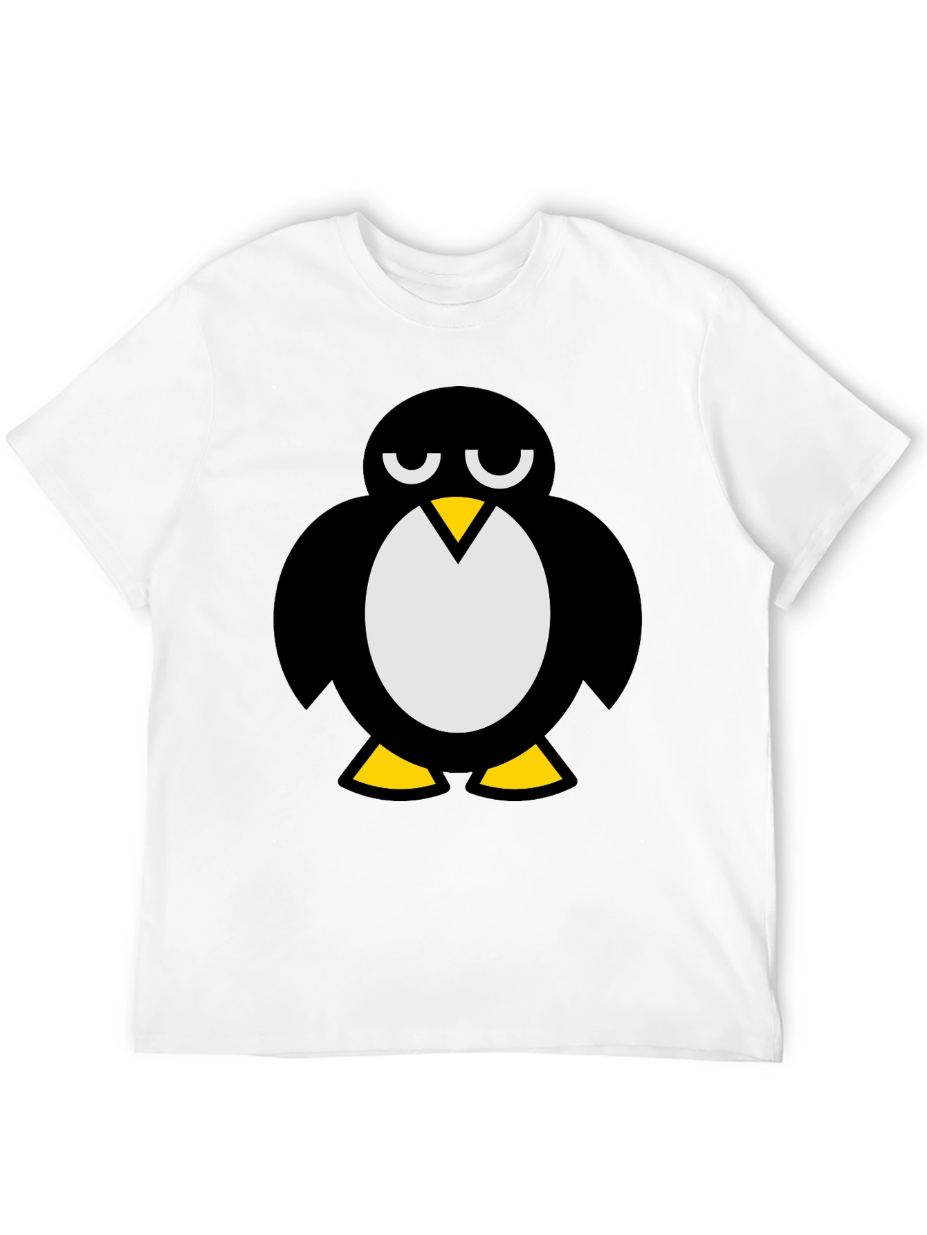 Black Cool Penguin Graphic T-Shirt - Black view 12