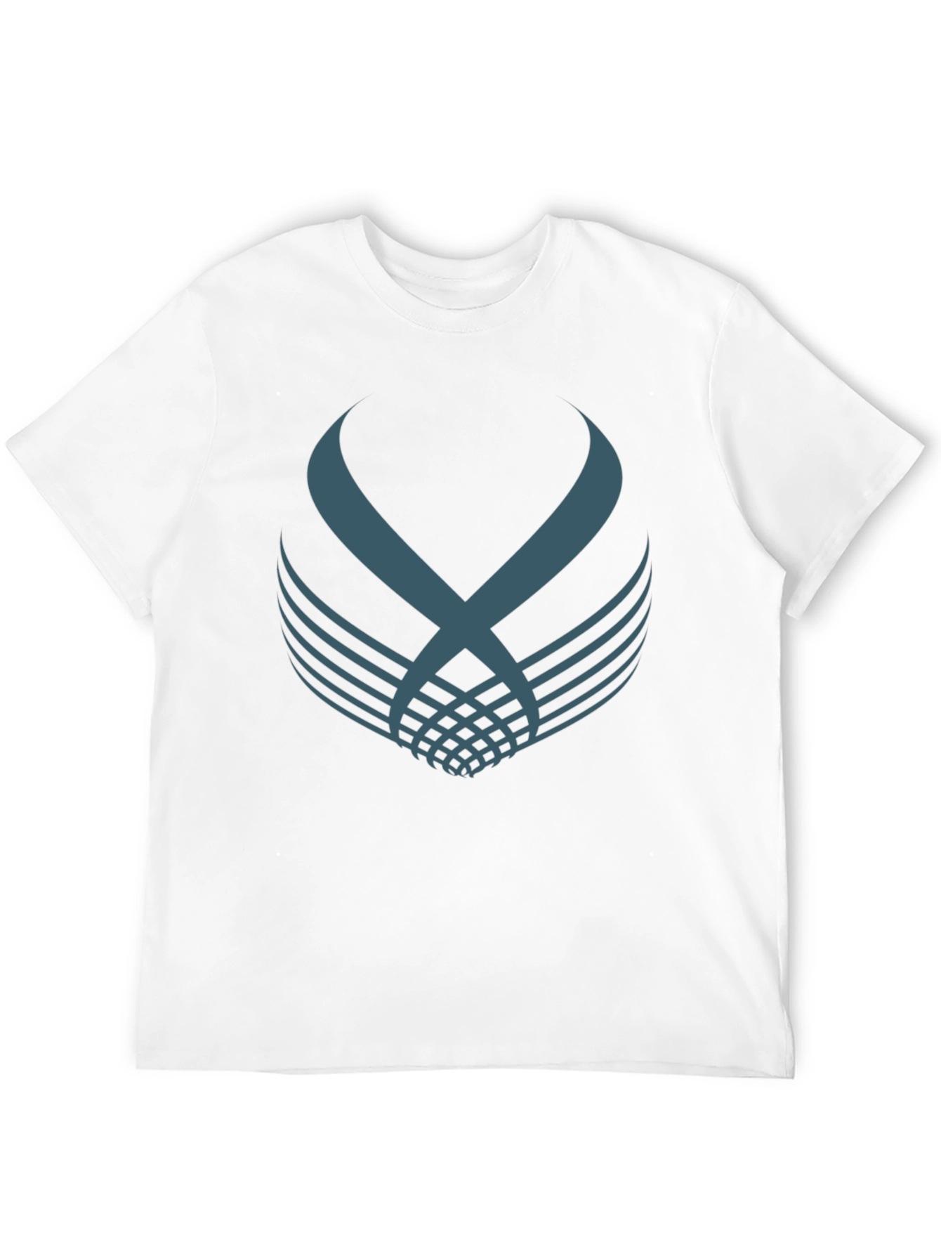 Black Abstract Graphic Print Crew Neck T-Shirt view 12