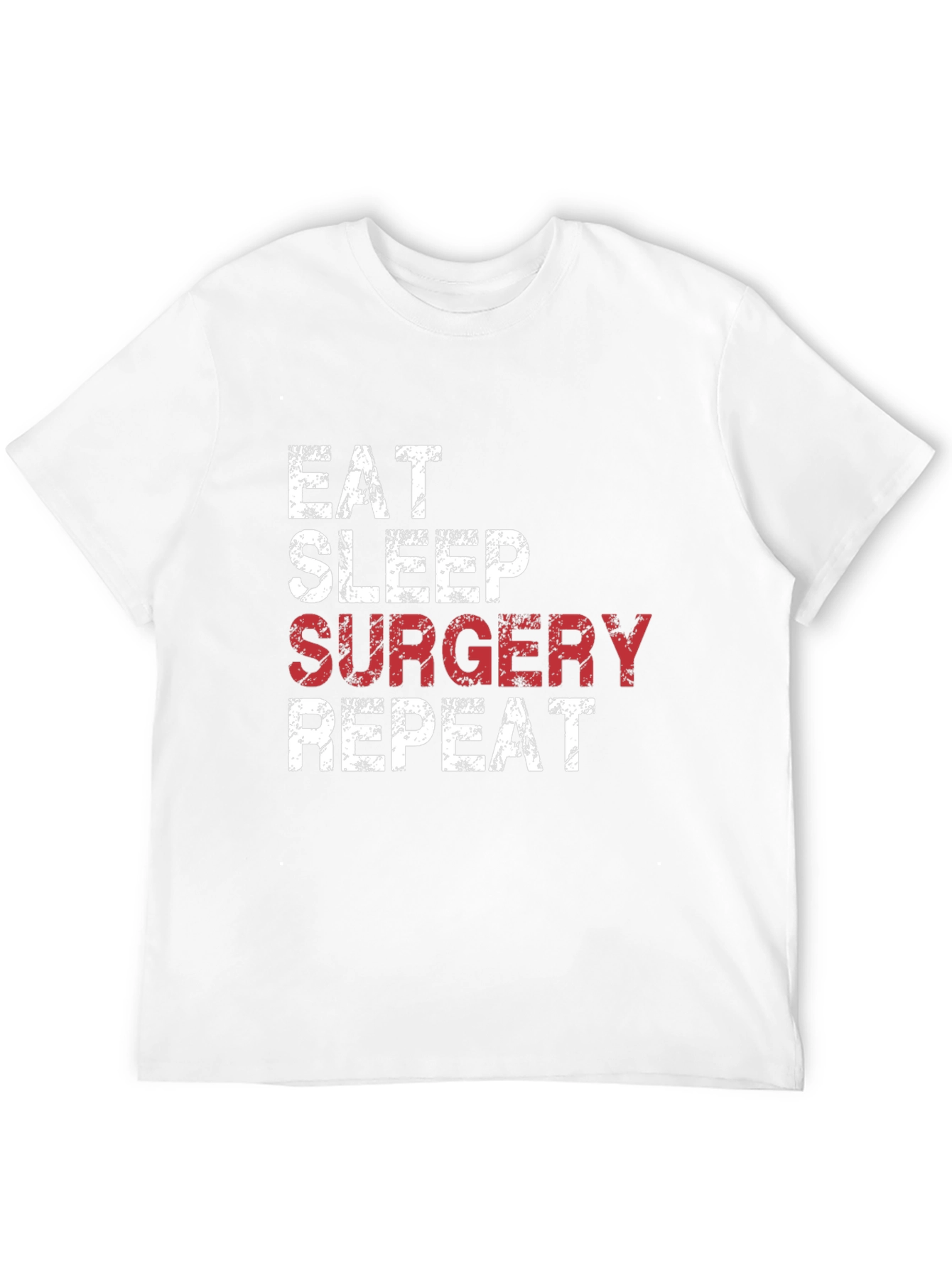Black Eat Sleep Surgery Repeat Black T-Shirt view 12