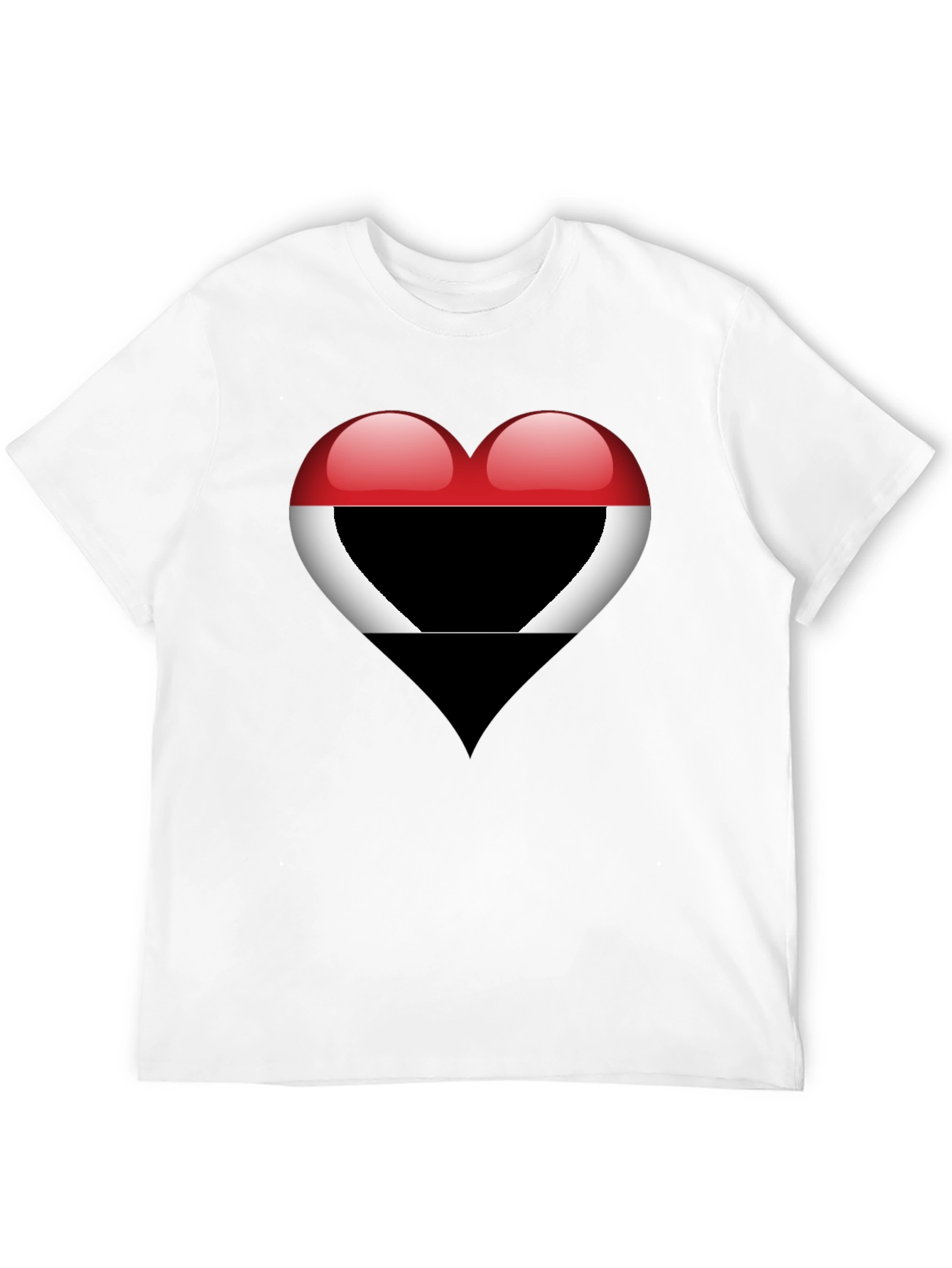 Heart Yemen Flag T-Shirt - Stylish Graphic Tee - 12