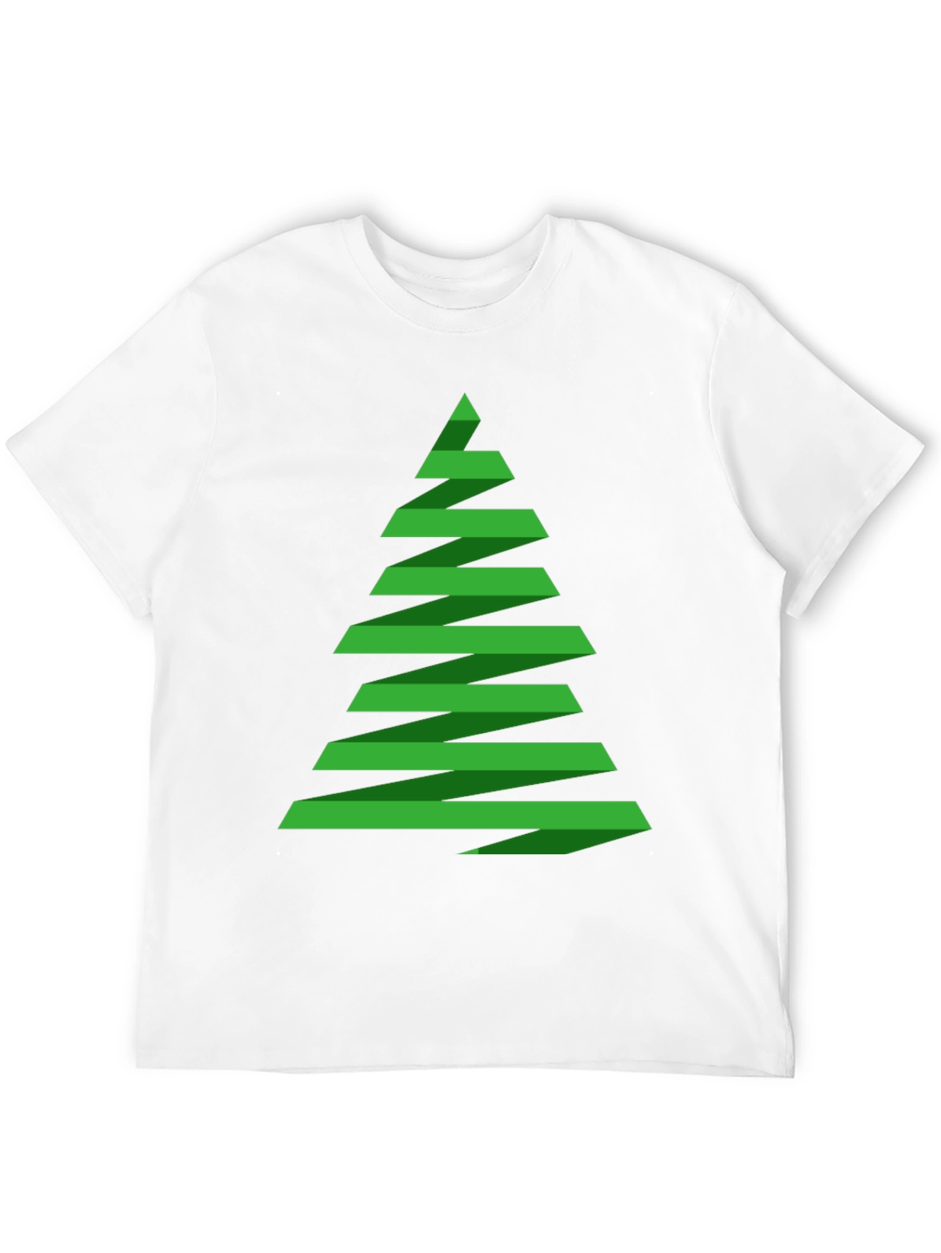 Black Abstract Christmas Tree Graphic Tee - Holiday Shirt view 12