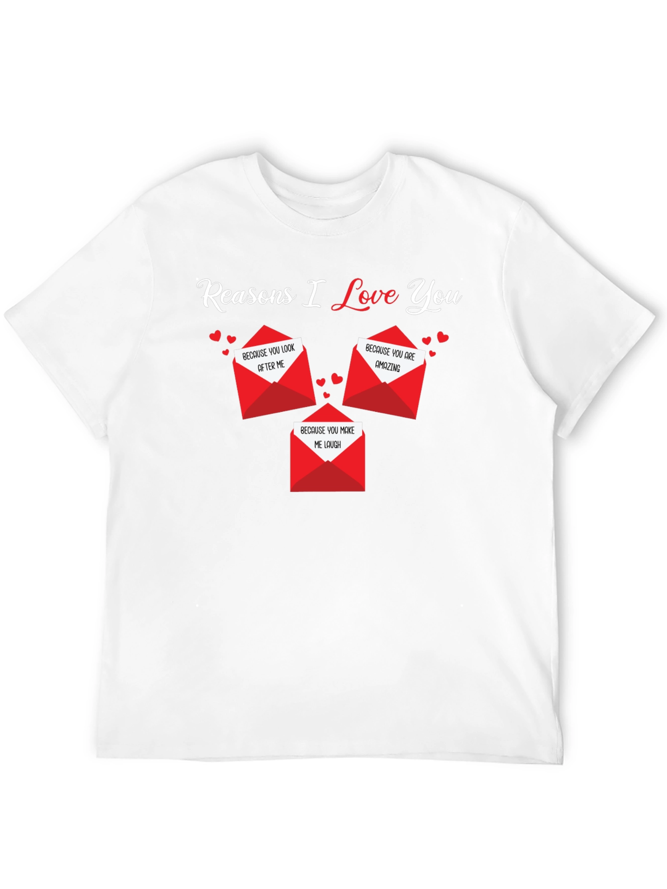 Black Reasons I Love You Graphic Tee view 12