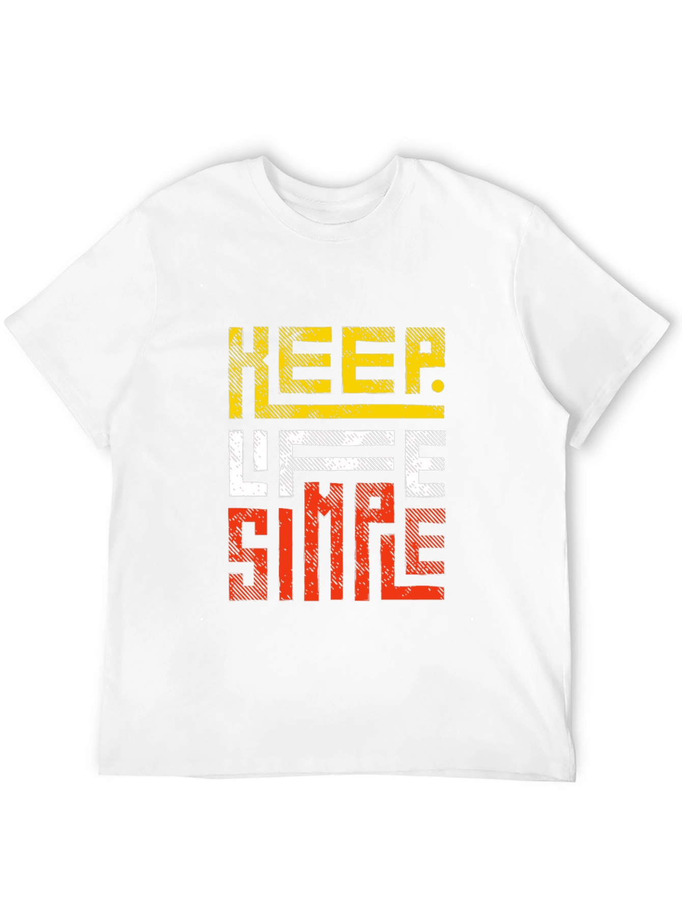 Black Keep Life Simple Graphic Tee - Black view 12