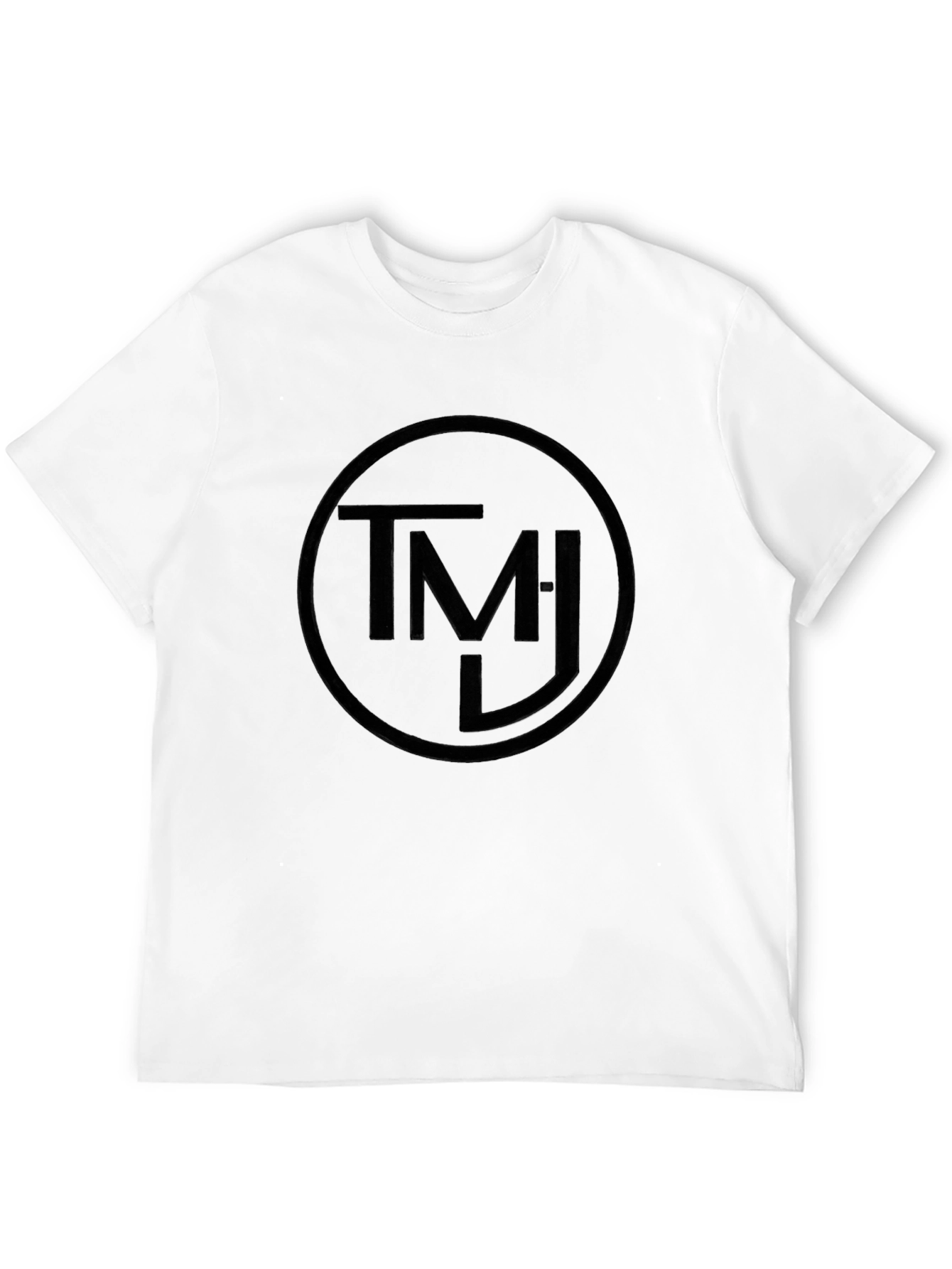 Black Black TMJ Circle Graphic Tee - Soft Cotton Blend view 12
