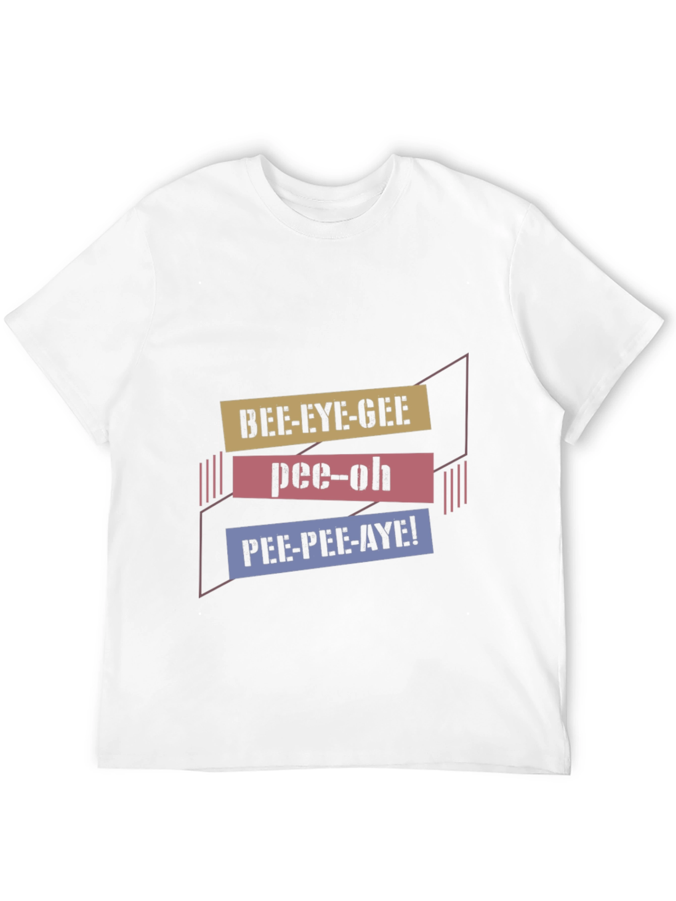Black Bee-Eye-Gee Pee-Oh PEE-PEE-AYE! Black T-Shirt view 12