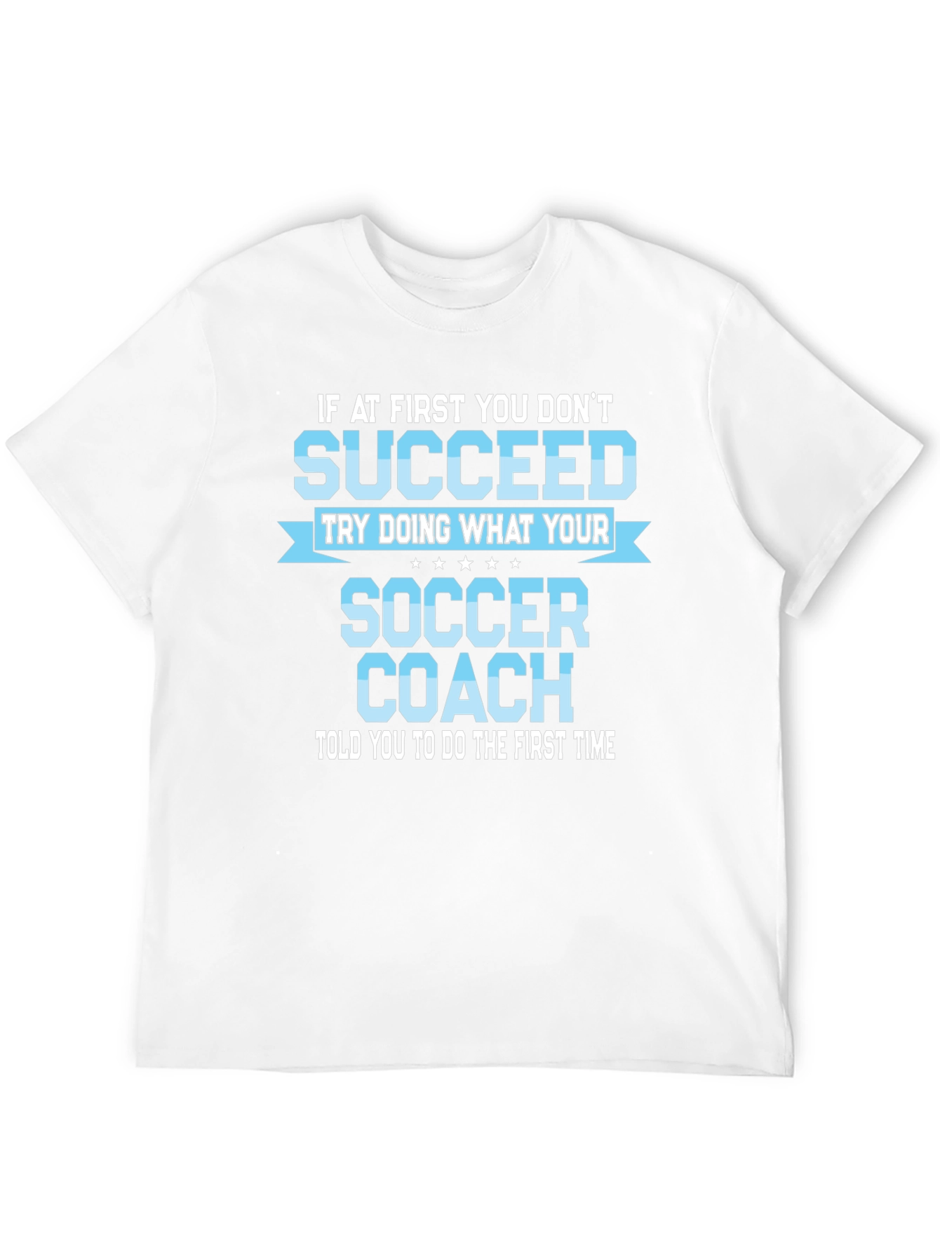 Black Soccer Coach Motivational T-Shirt view 12