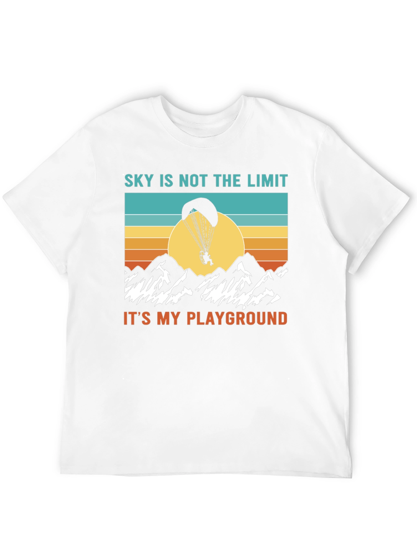Black Sky is Not the Limit T-Shirt - Paragliding Tee view 12