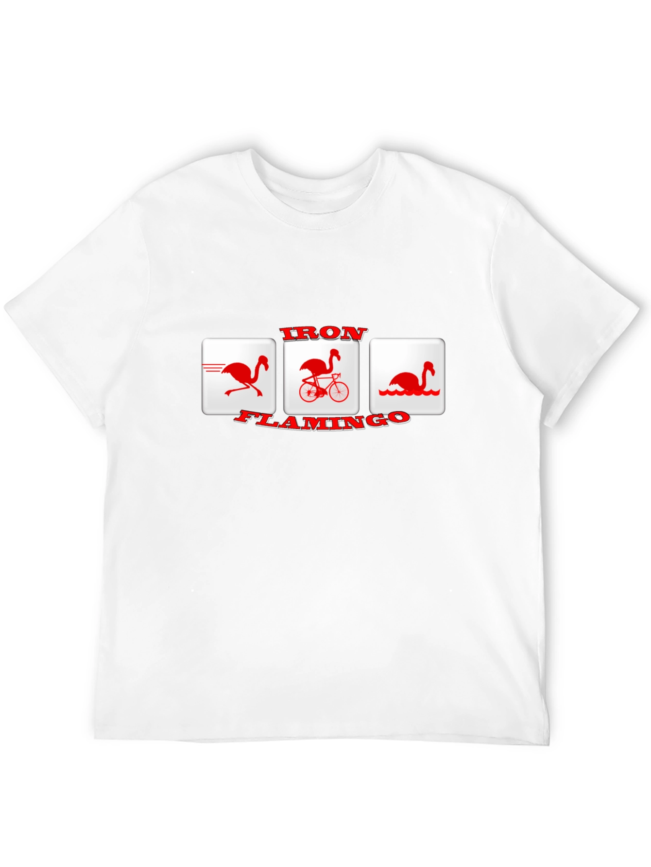 Black Iron Flamingo T-Shirt - Unique Graphic Tee view 12