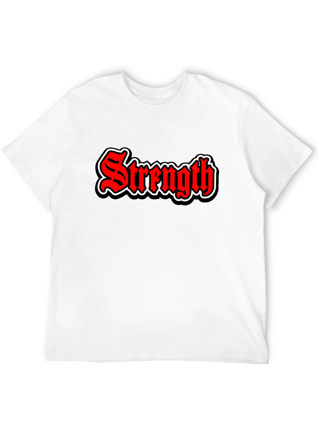 Black Strength Graphic Tee - Bold Red & Black view 12