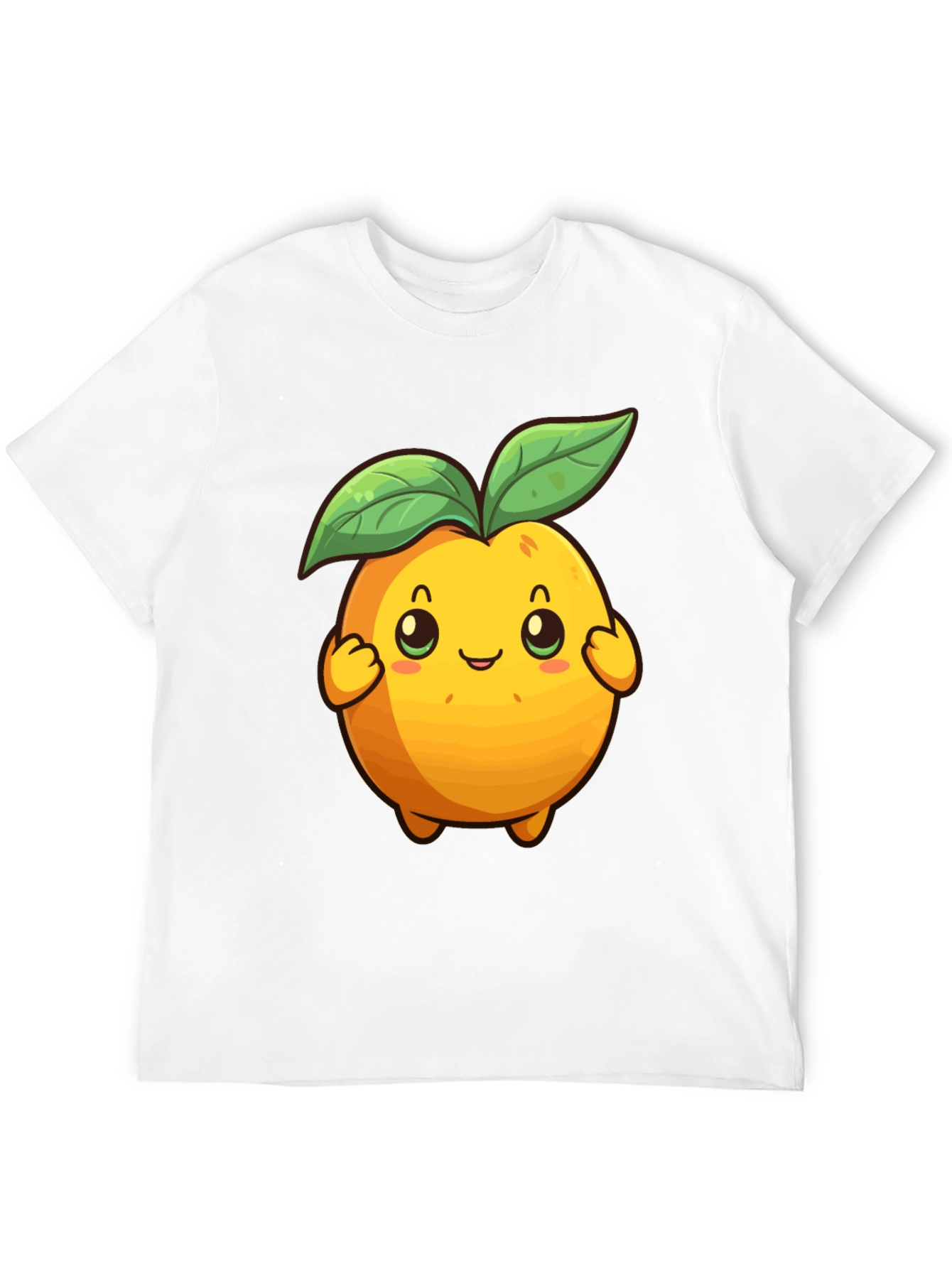 Black Cute Cartoon Fruit Graphic Tee - Black view 12