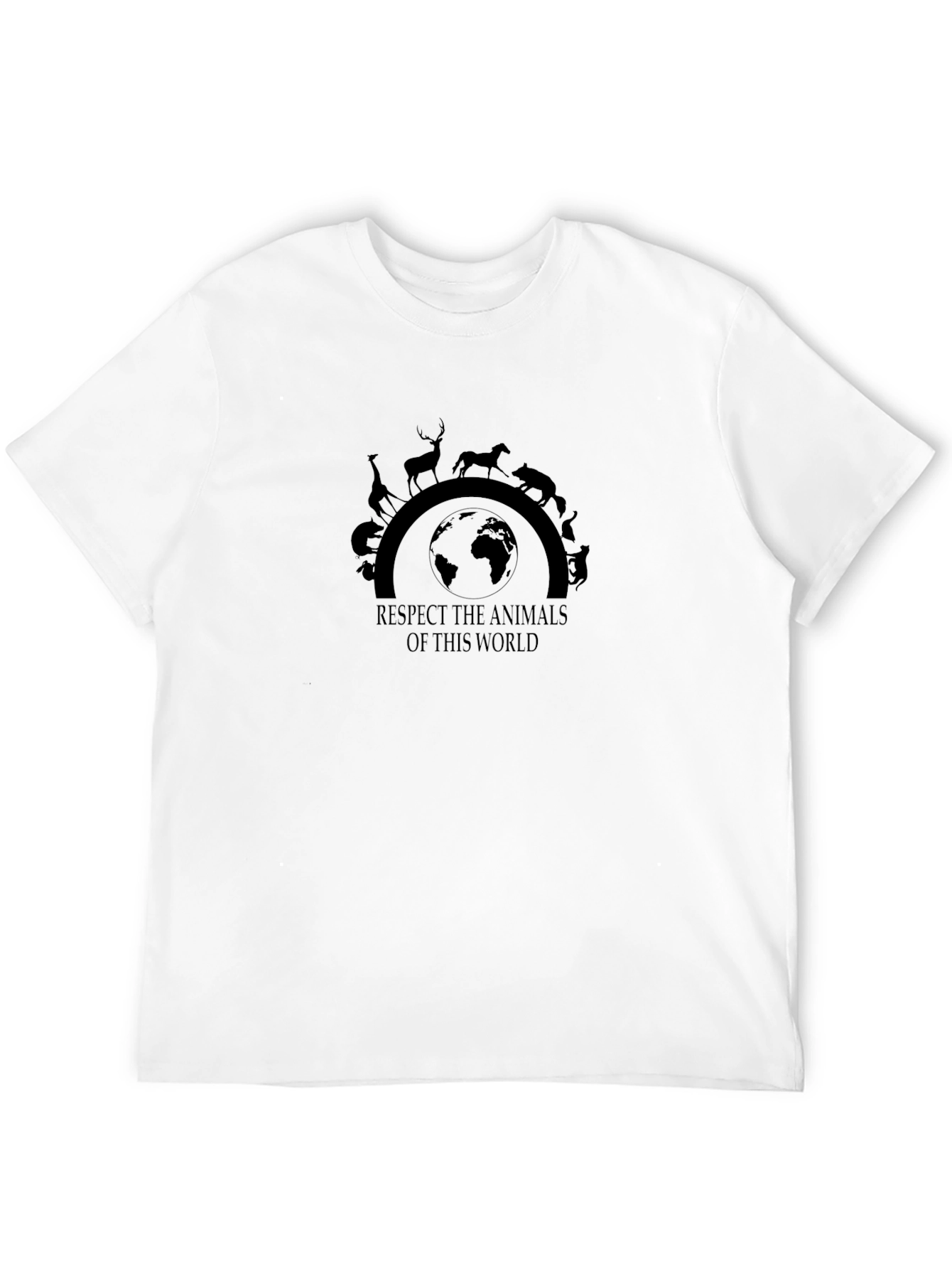 Black Respect Animals T-Shirt Black view 12