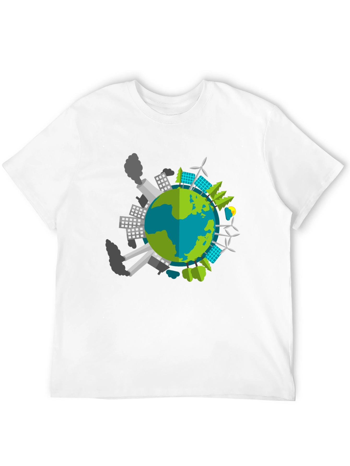 Black Eco Earth Graphic T-Shirt - Black view 12
