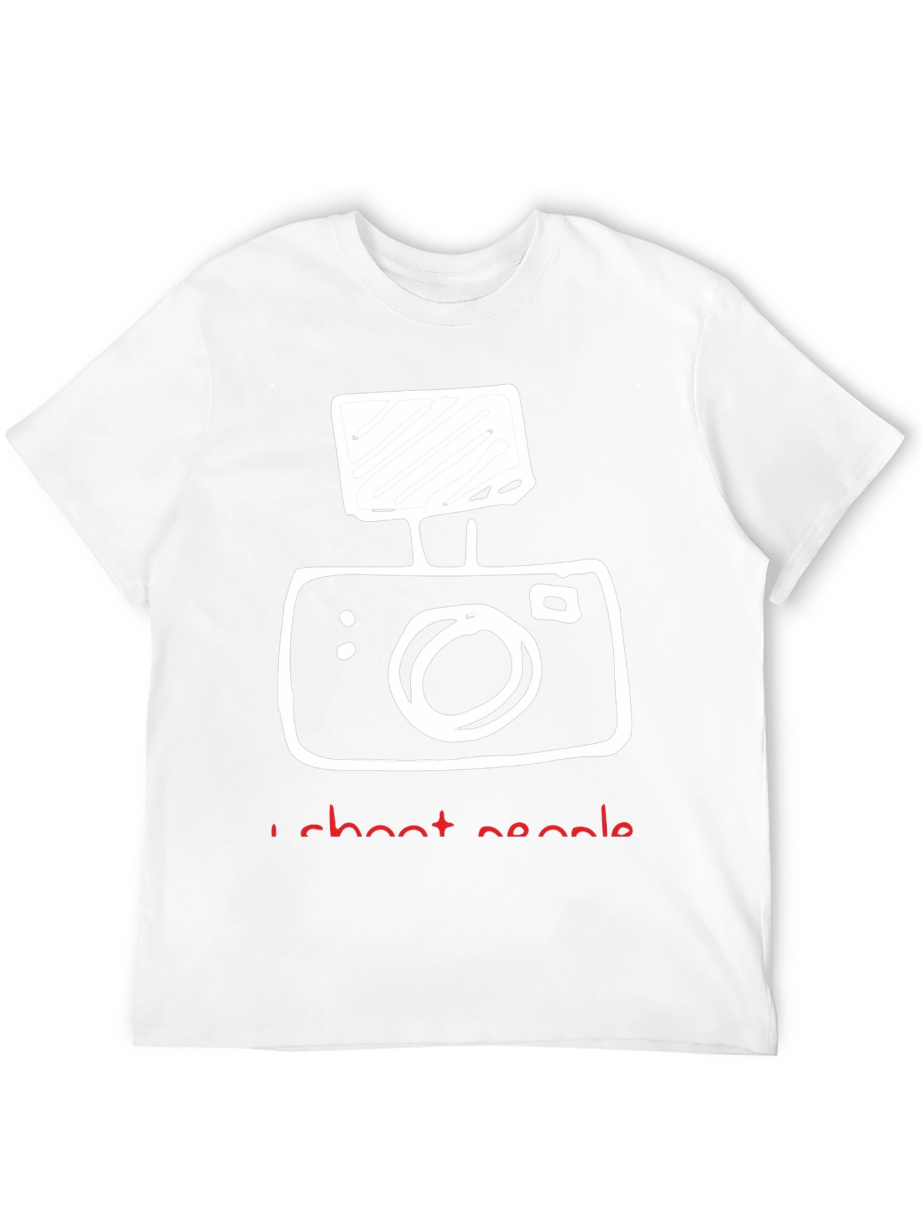 Black I Shoot People Camera Graphic T-Shirt view 12