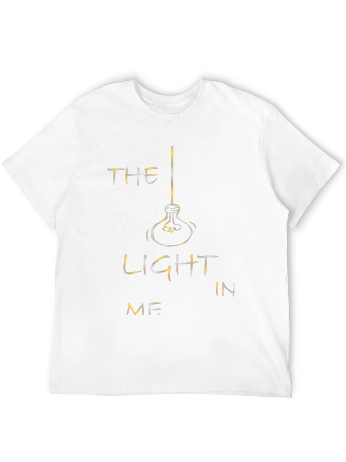Black The Light in Me Graphic Tee - Black Cotton Blend view 12