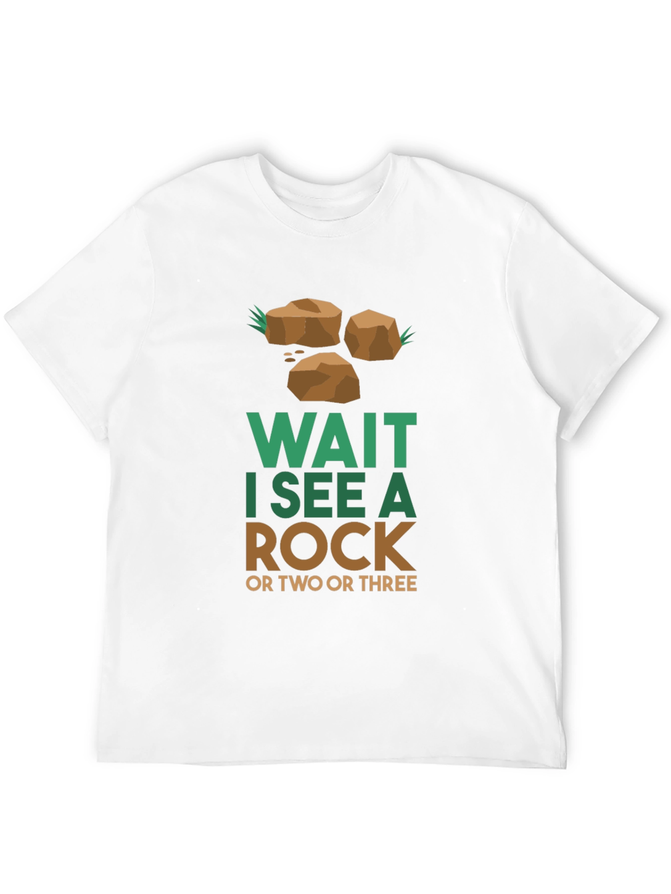 Black Wait I See a Rock T-Shirt view 12