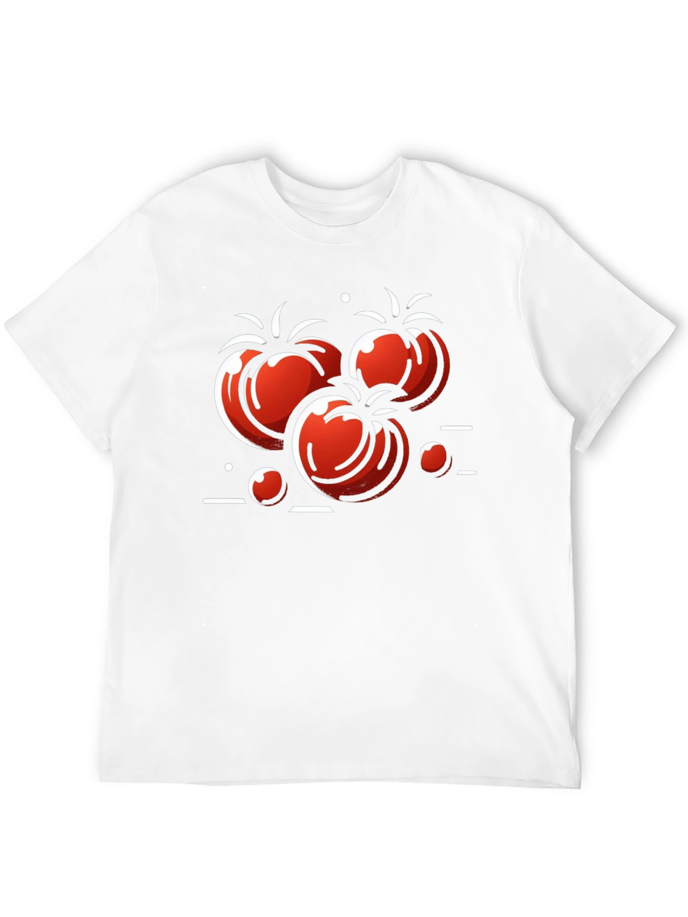 Black Tomato Graphic Print Black T-Shirt view 12