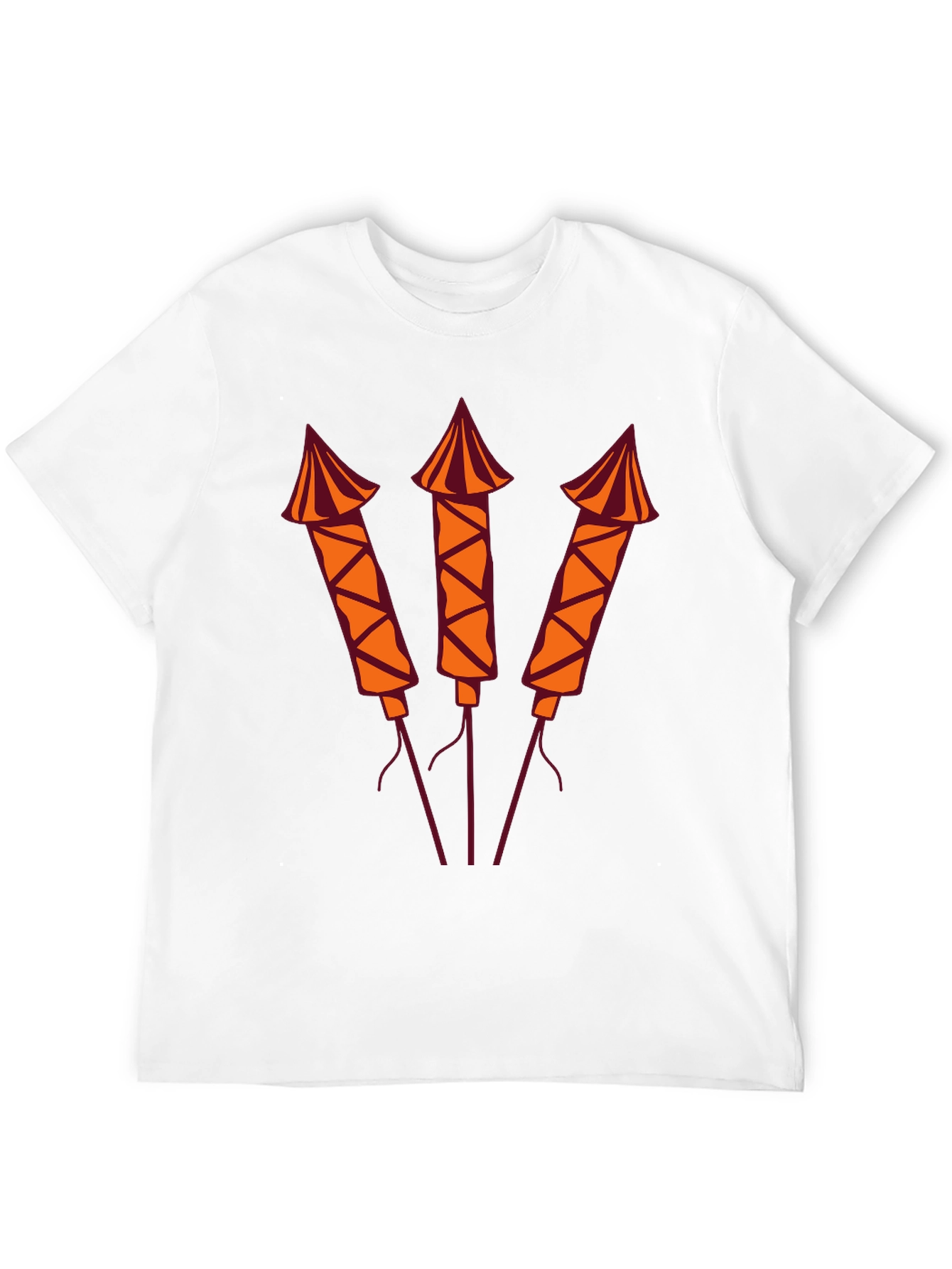 Black Firecracker Graphic Tee - Black Crew Neck T-Shirt view 12