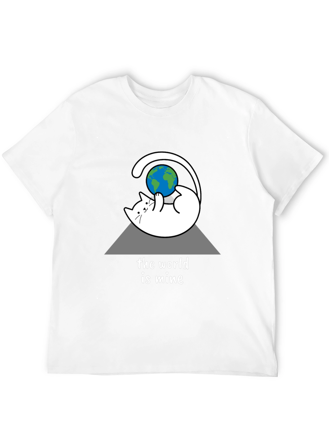 Black The World Is Mine Cat Graphic Tee - Black view 12