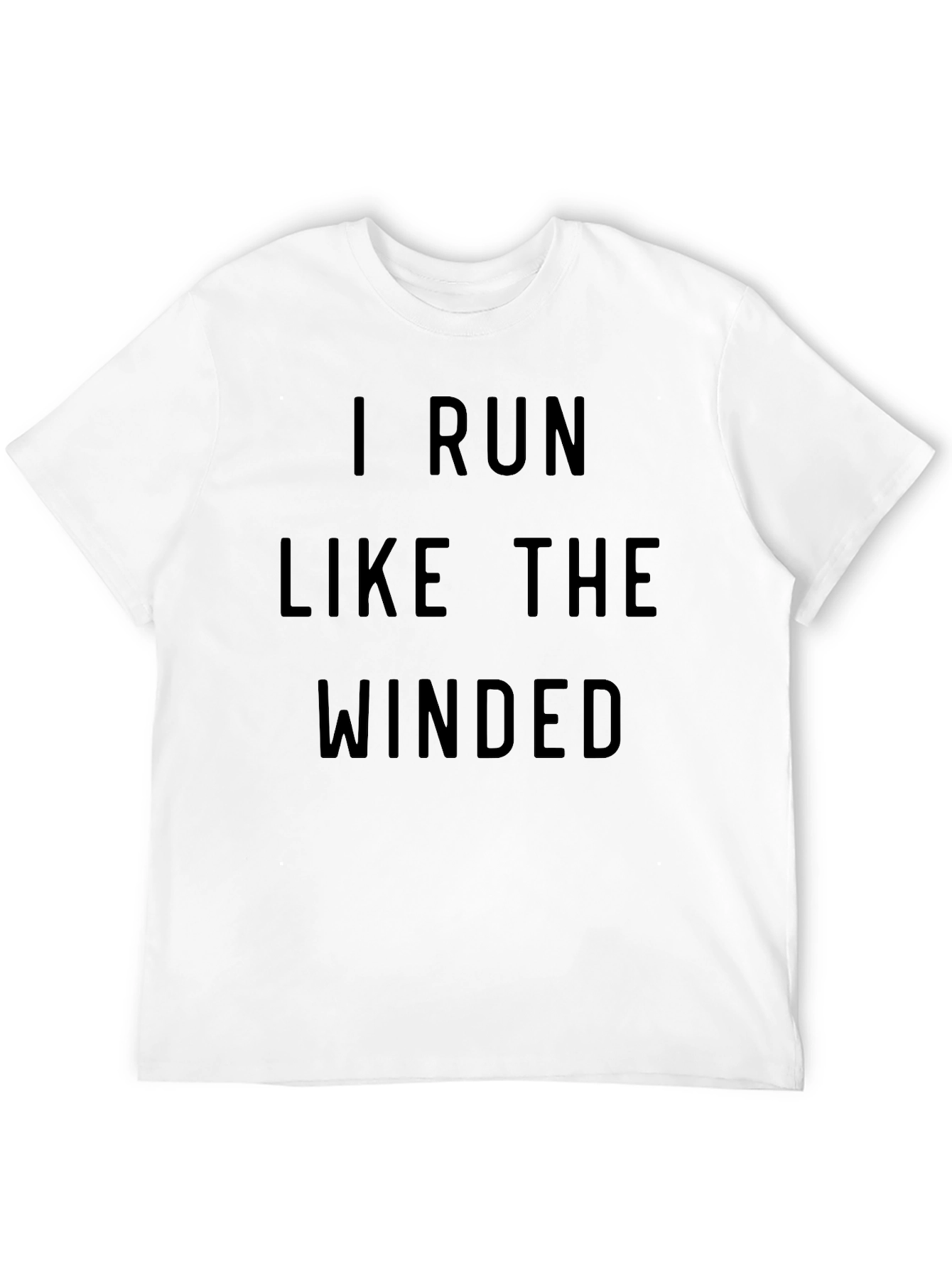 Black I Run Like The Winded T-Shirt view 12