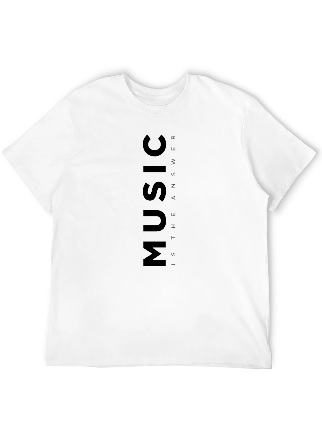 Black Music is the Answer Black Graphic T-Shirt view 12