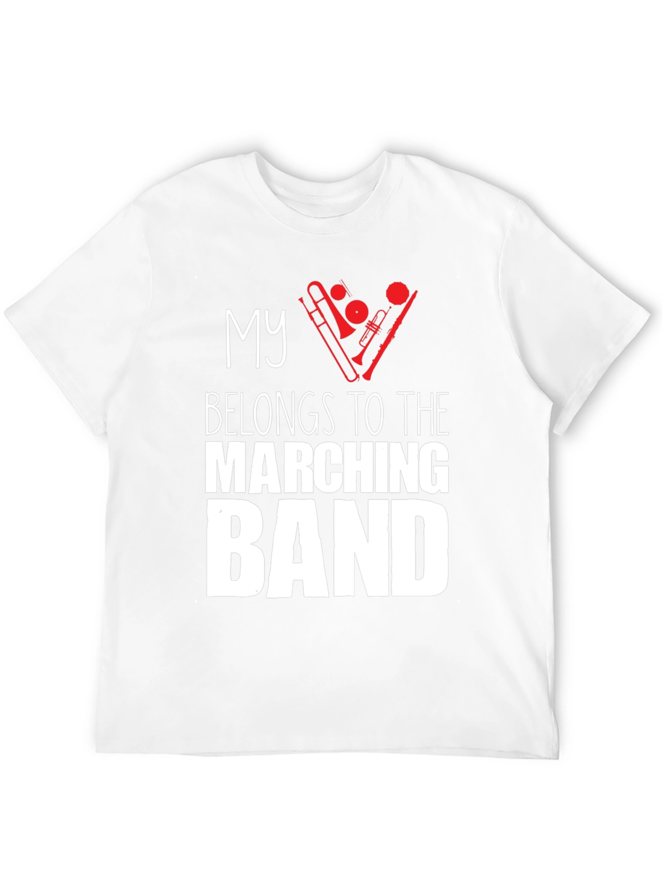 Black Marching Band T-Shirt - Black Music Lover Tee view 12