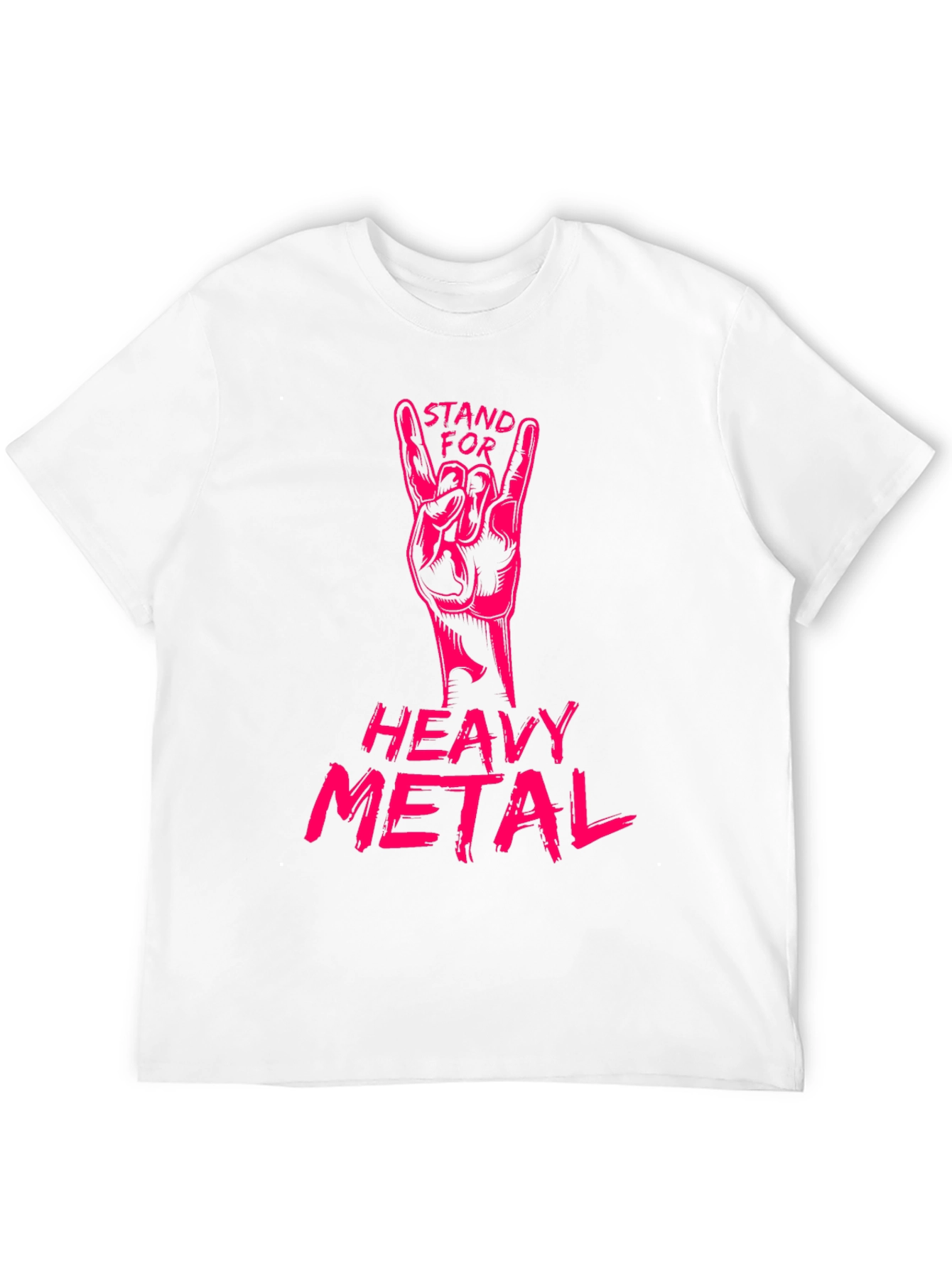 Black Stand for Heavy Metal Graphic T-Shirt view 12