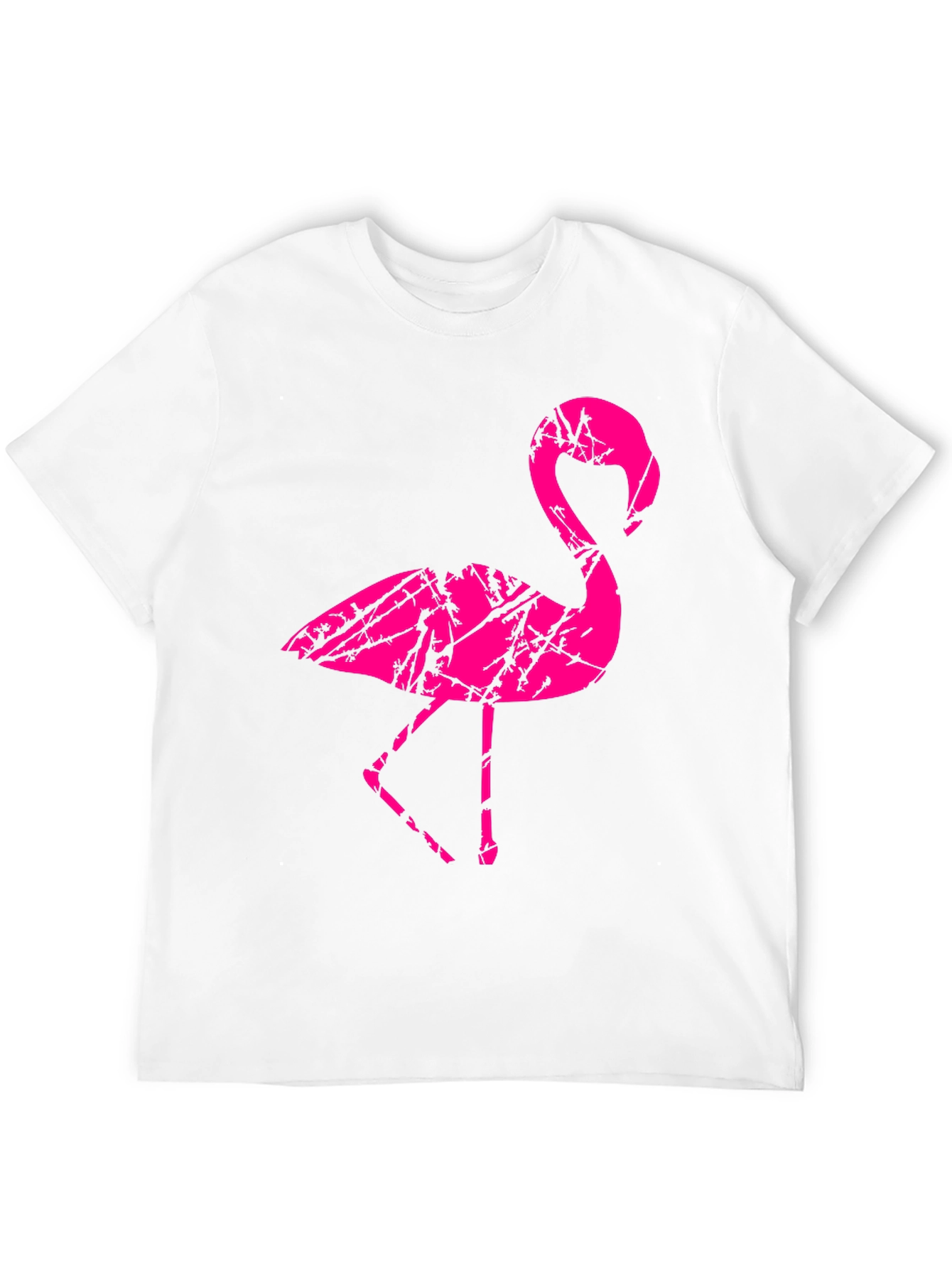 Black Men's Black Flamingo Graphic T-Shirt view 12