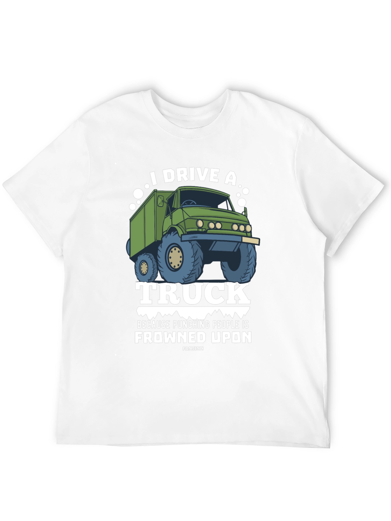 Black I Drive a Truck T-Shirt view 12
