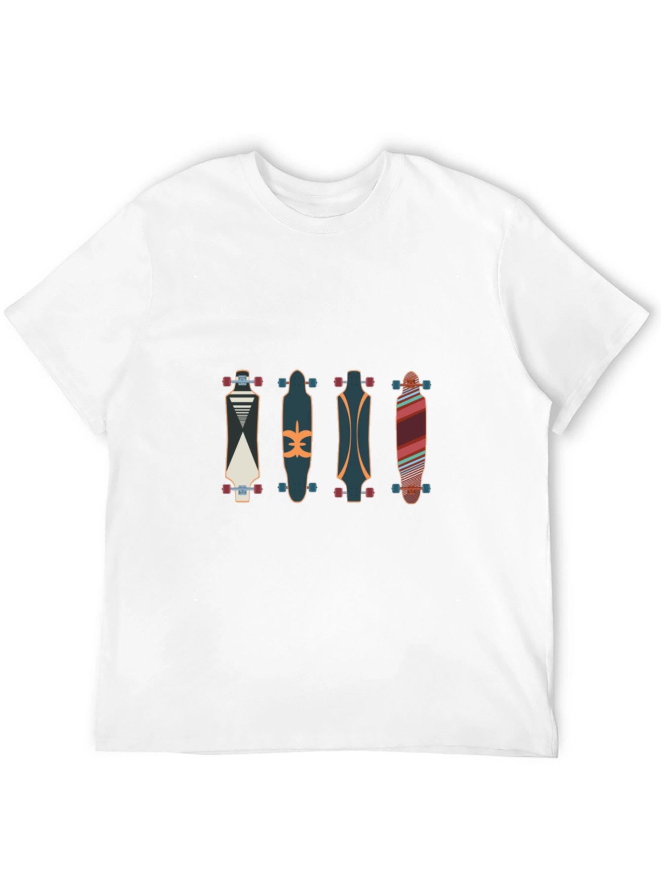 Black Skateboard T-Shirt - Cool Graphic Tee view 12