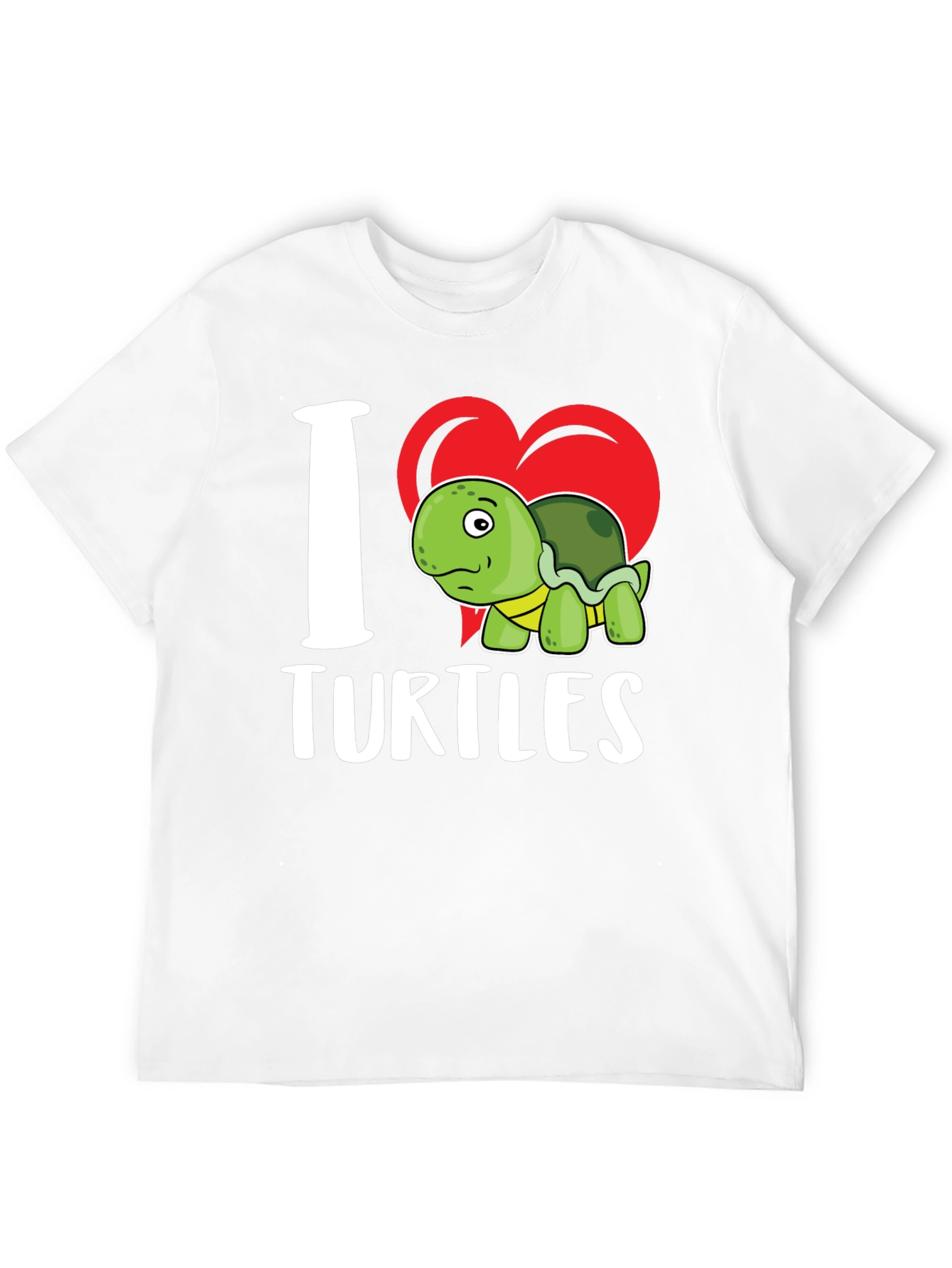 Black I Heart Turtles Graphic T-Shirt view 12