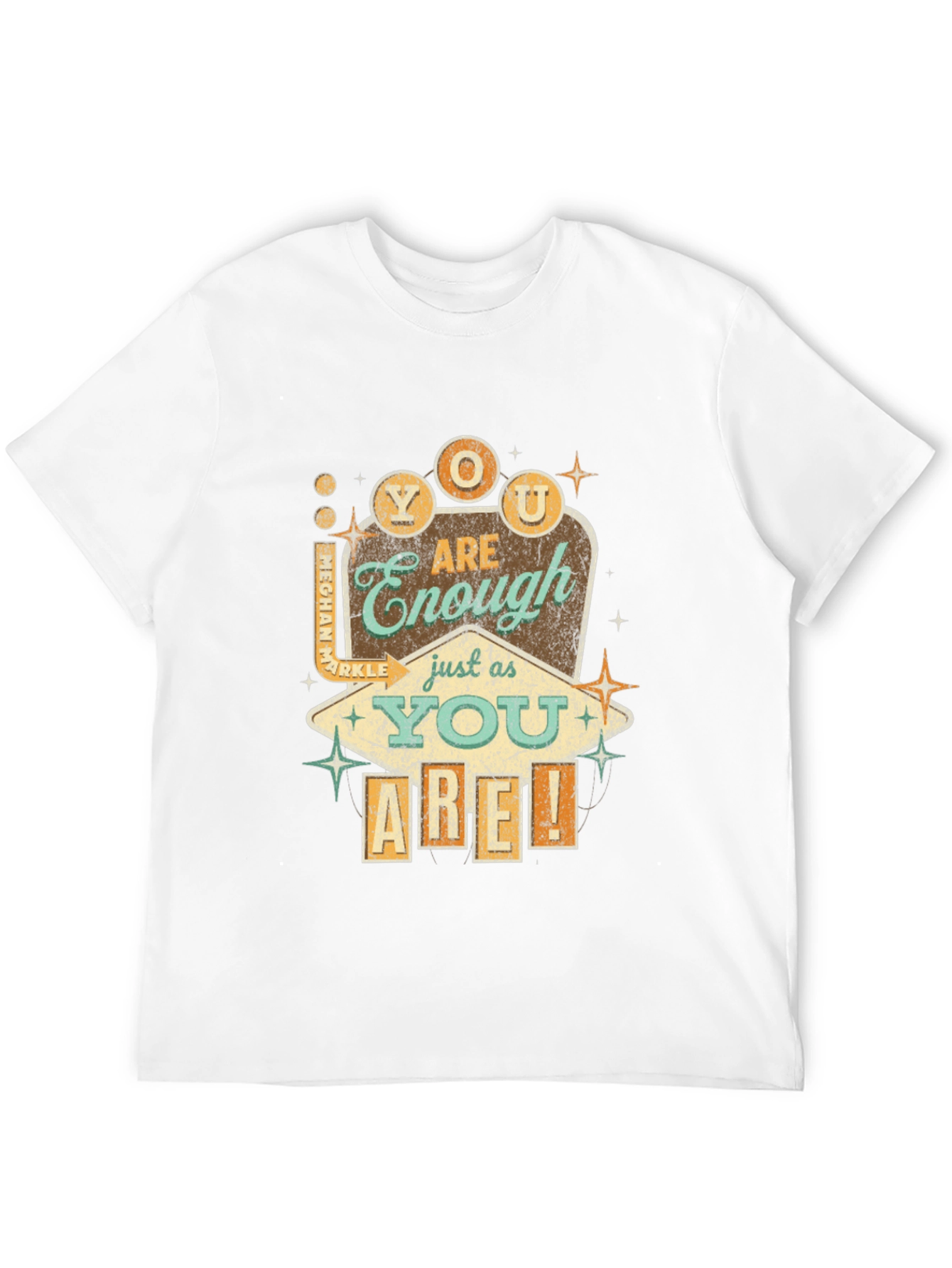 Black Retro You Are Enough Graphic Tee - Black view 12