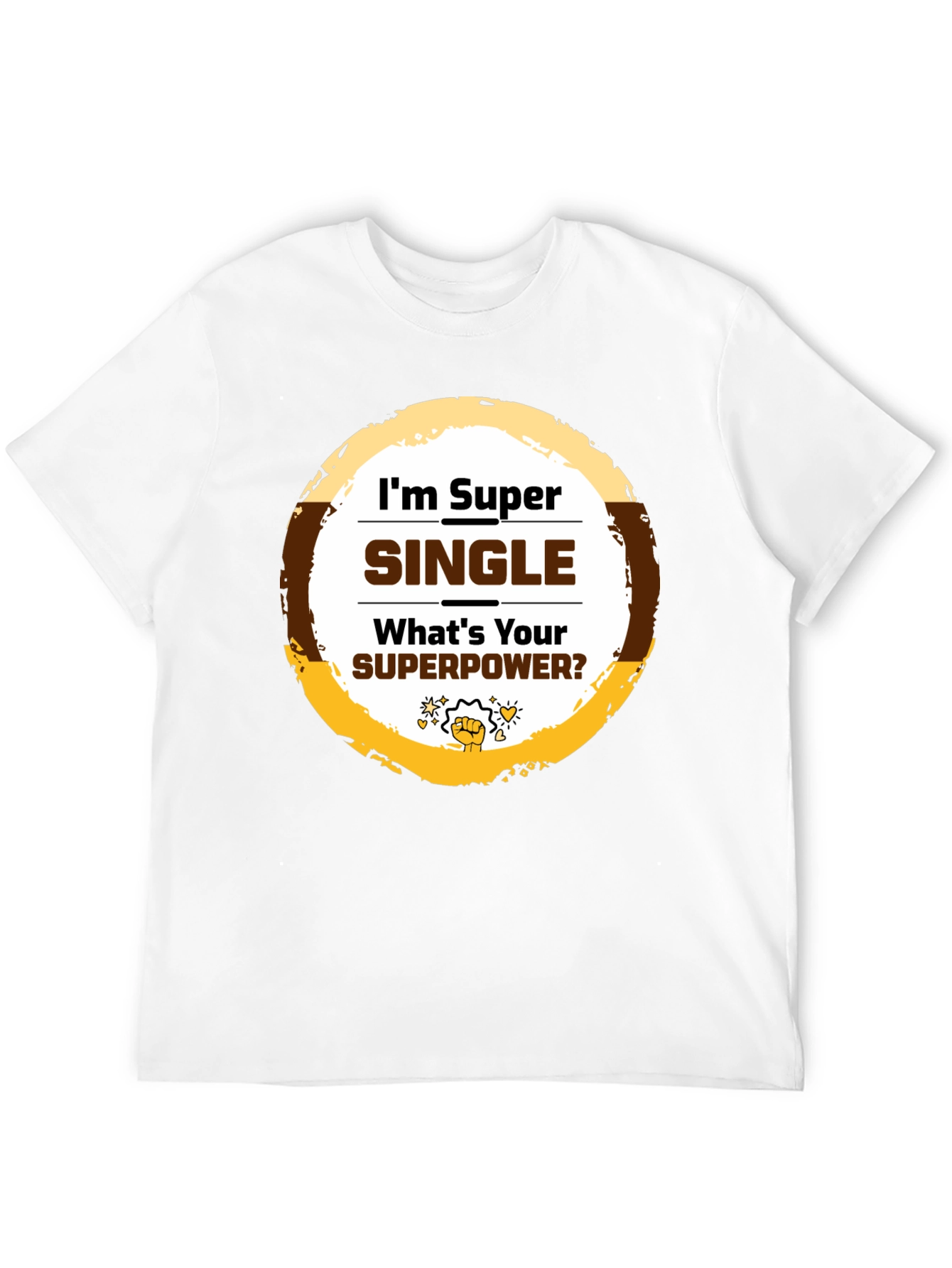 Black Super Single T-Shirt - Novelty Graphic Tee view 12