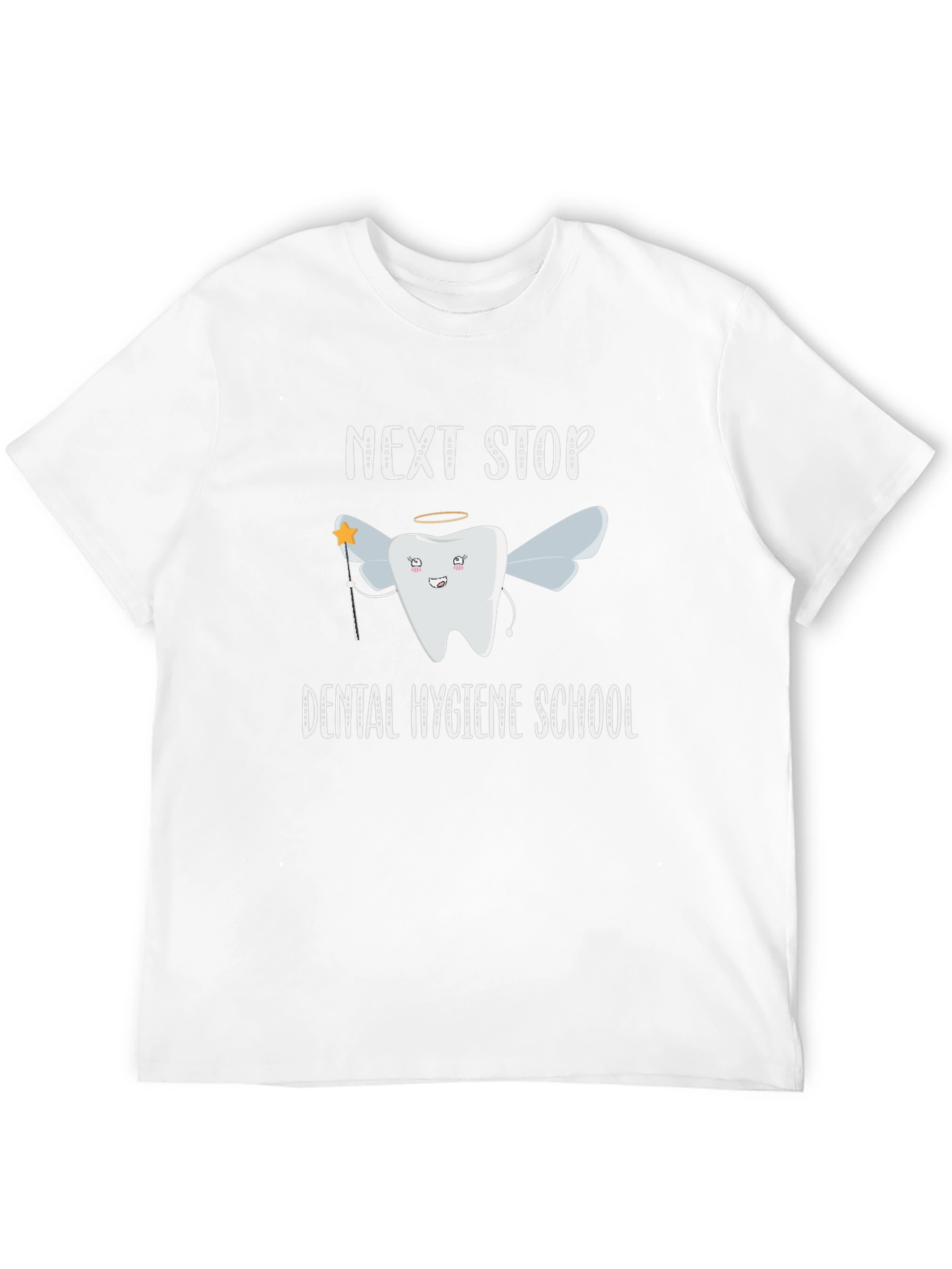 Black Dental Hygiene School T-Shirt - Tooth Fairy Design view 12