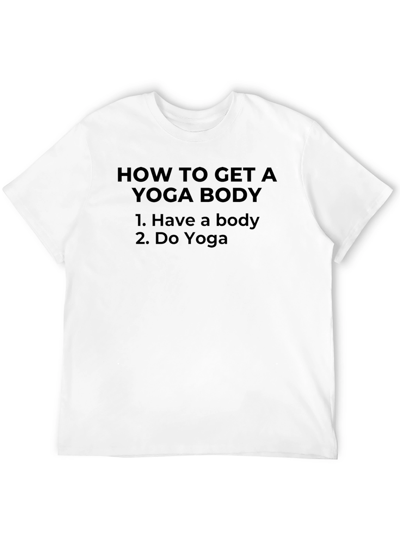 Black Yoga Body T-Shirt - Funny Yoga Gift view 12