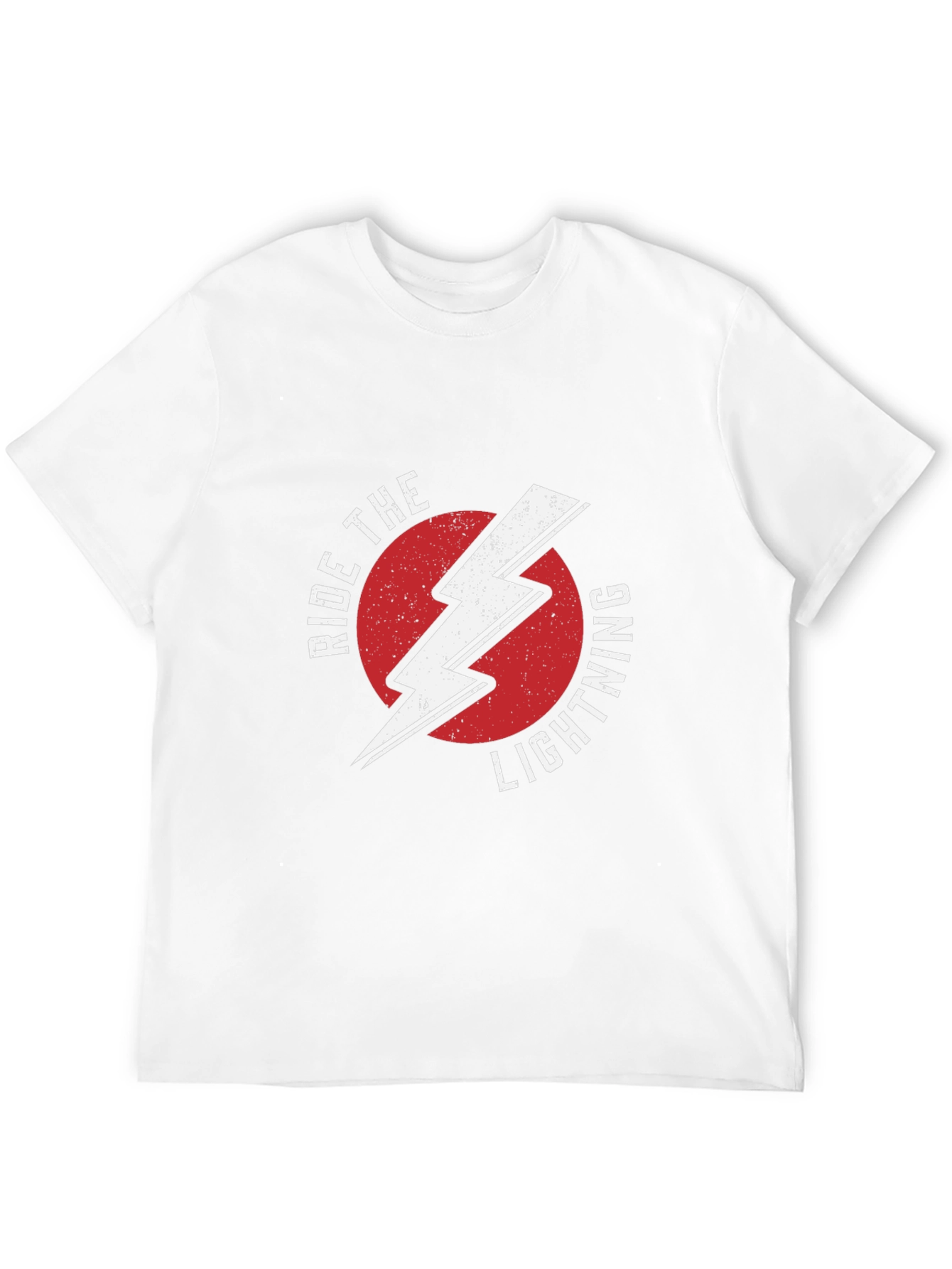 Black Ride The Lightning Graphic Tee - Black Cotton T-Shirt view 12