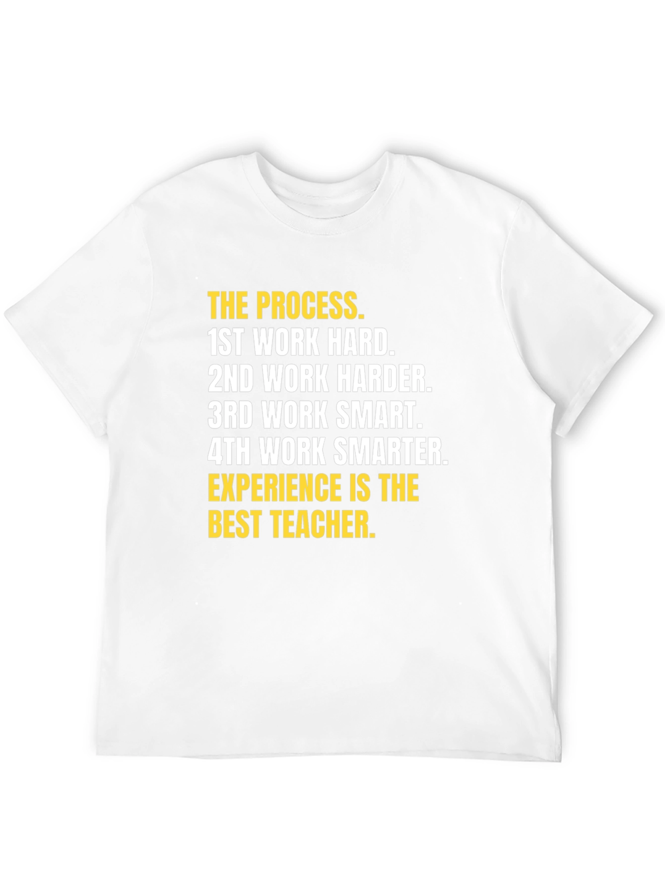 Black Motivational 'The Process' Graphic Tee view 12