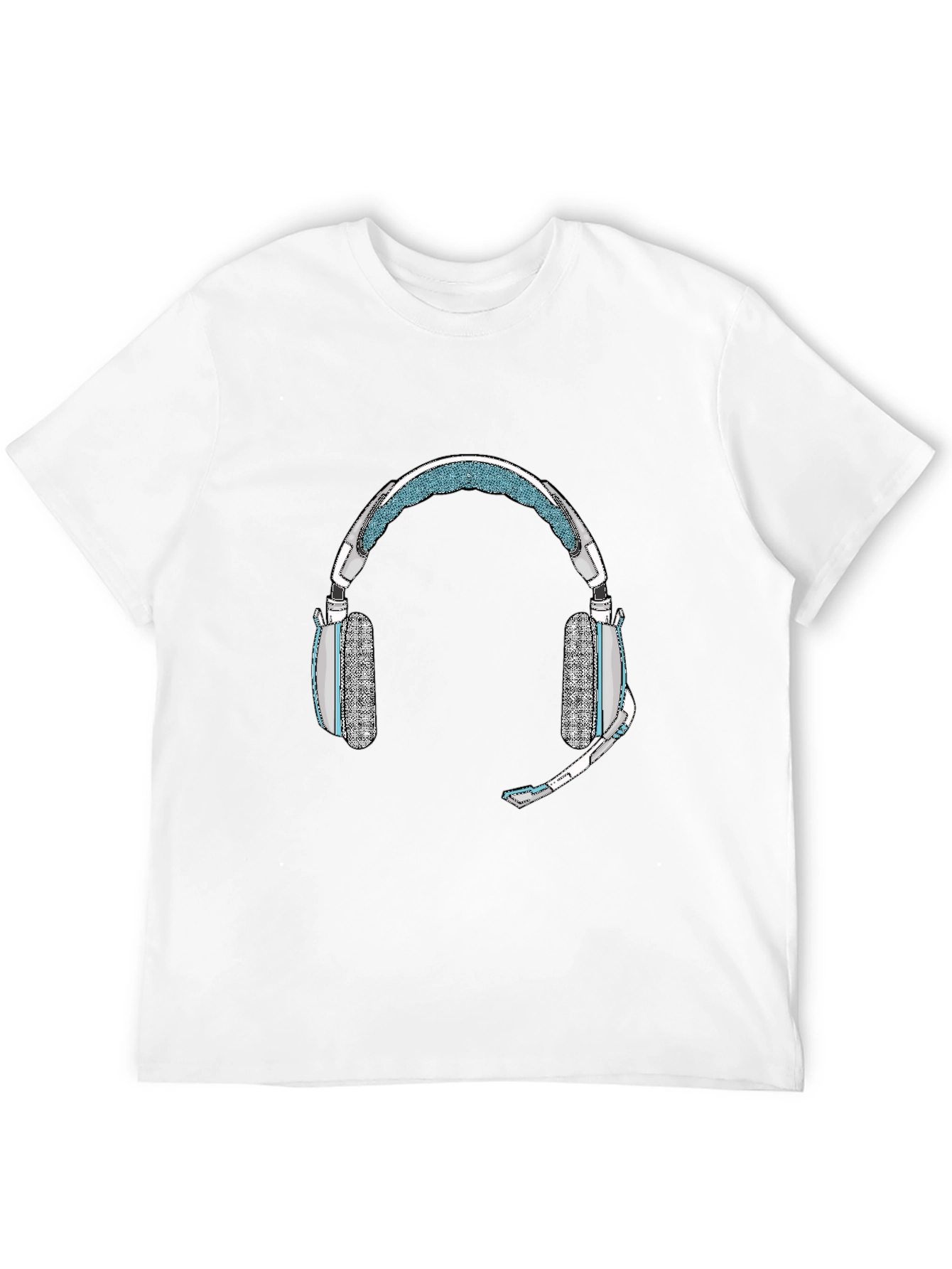 Black Gaming Headset T-Shirt - Gamer Style view 12
