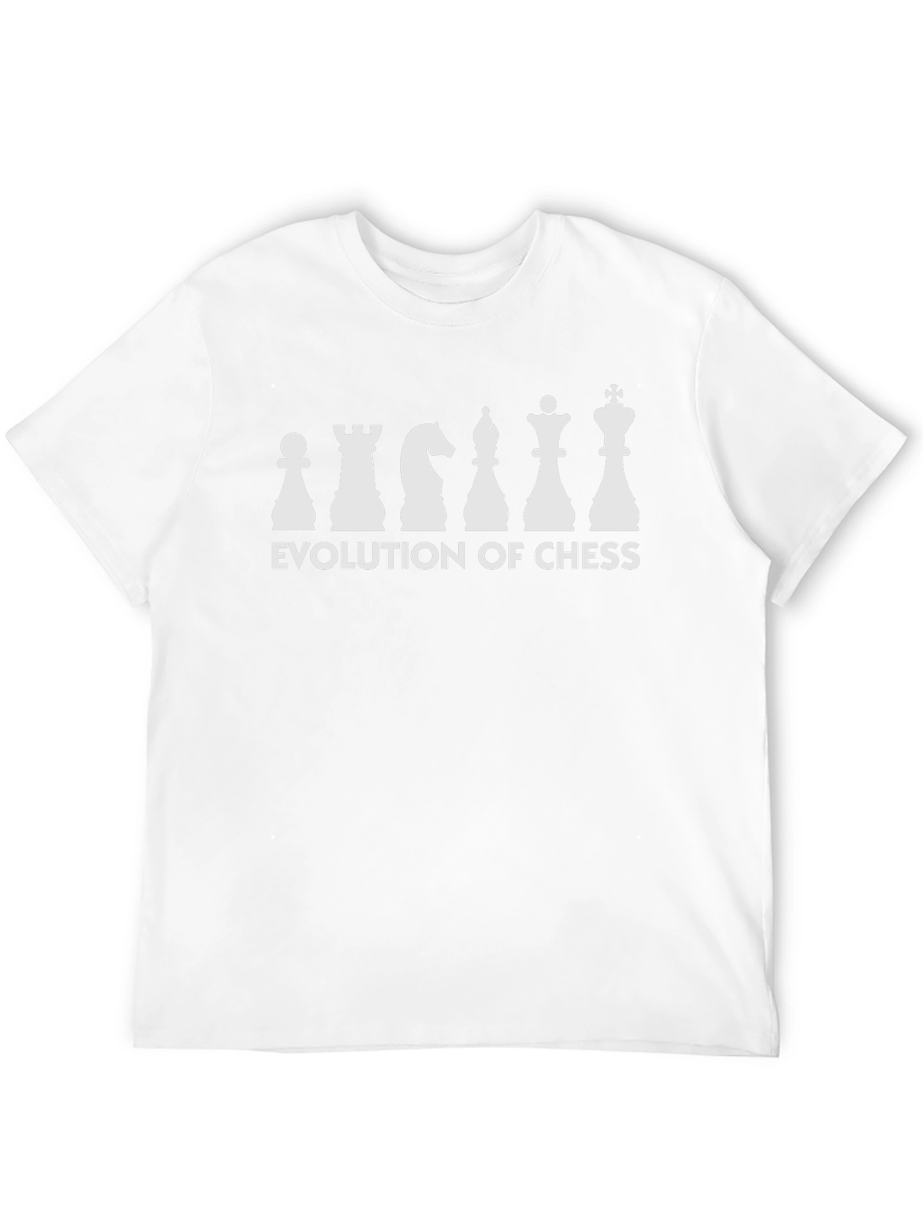 Black Evolution of Chess Graphic Tee - Black Cotton view 12