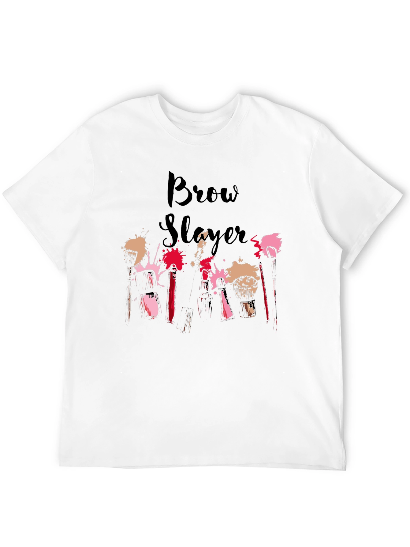 Black Brow Slayer T-Shirt - Stylish Makeup Artist Tee view 12
