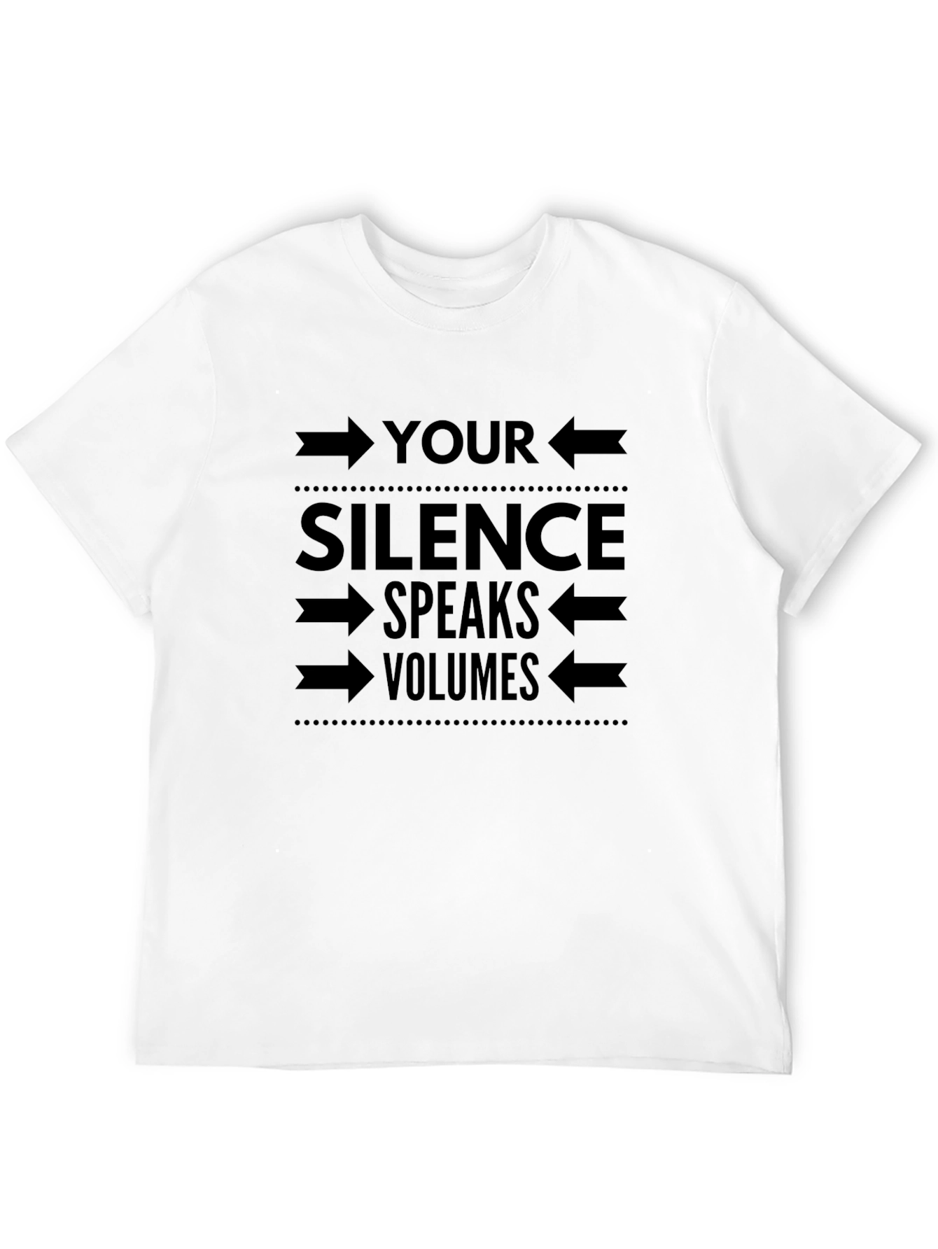 Black Silence Speaks Volumes Graphic Tee - Mens view 12