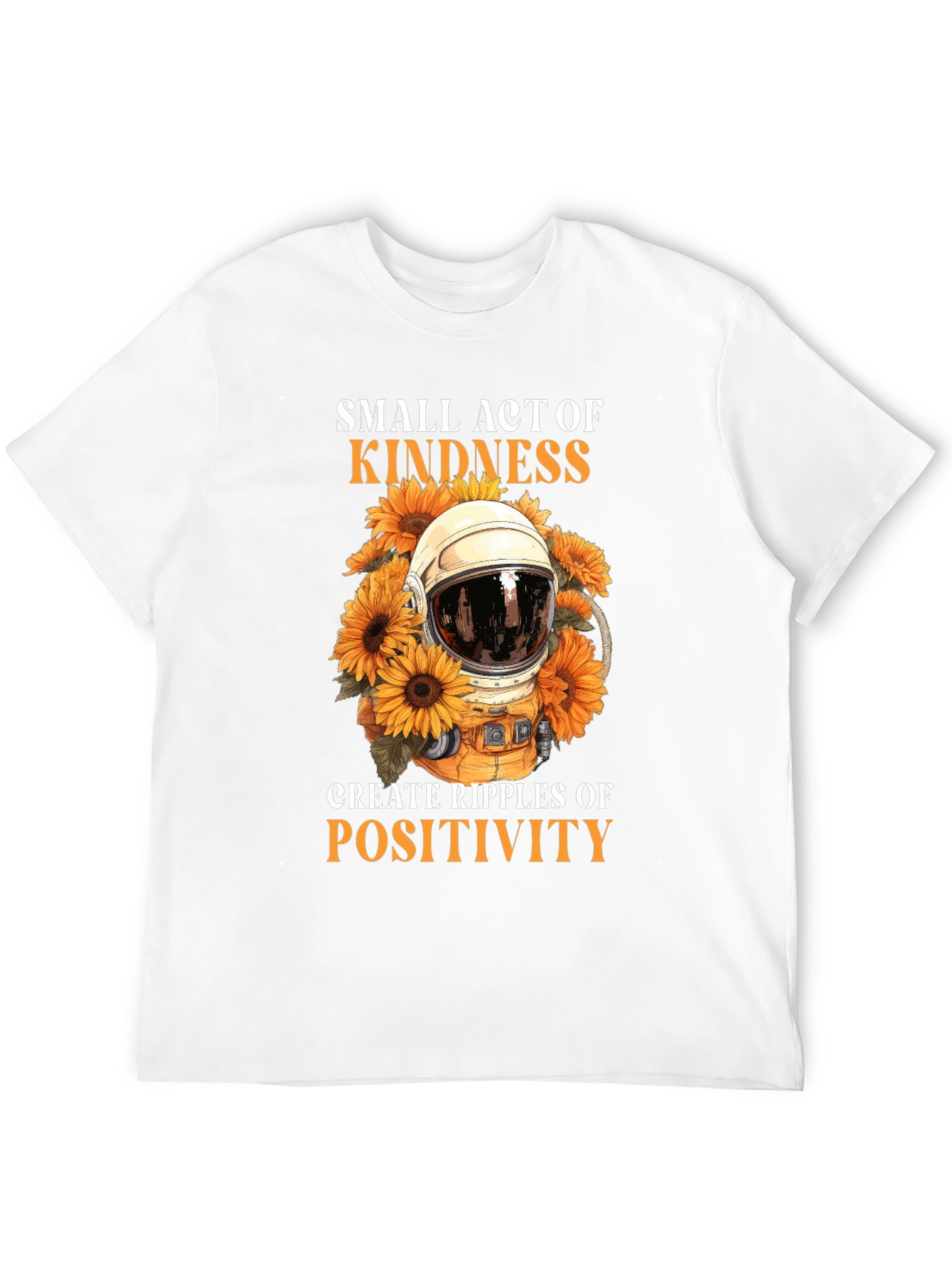 Black Kindness Ripple Positive T-Shirt view 12