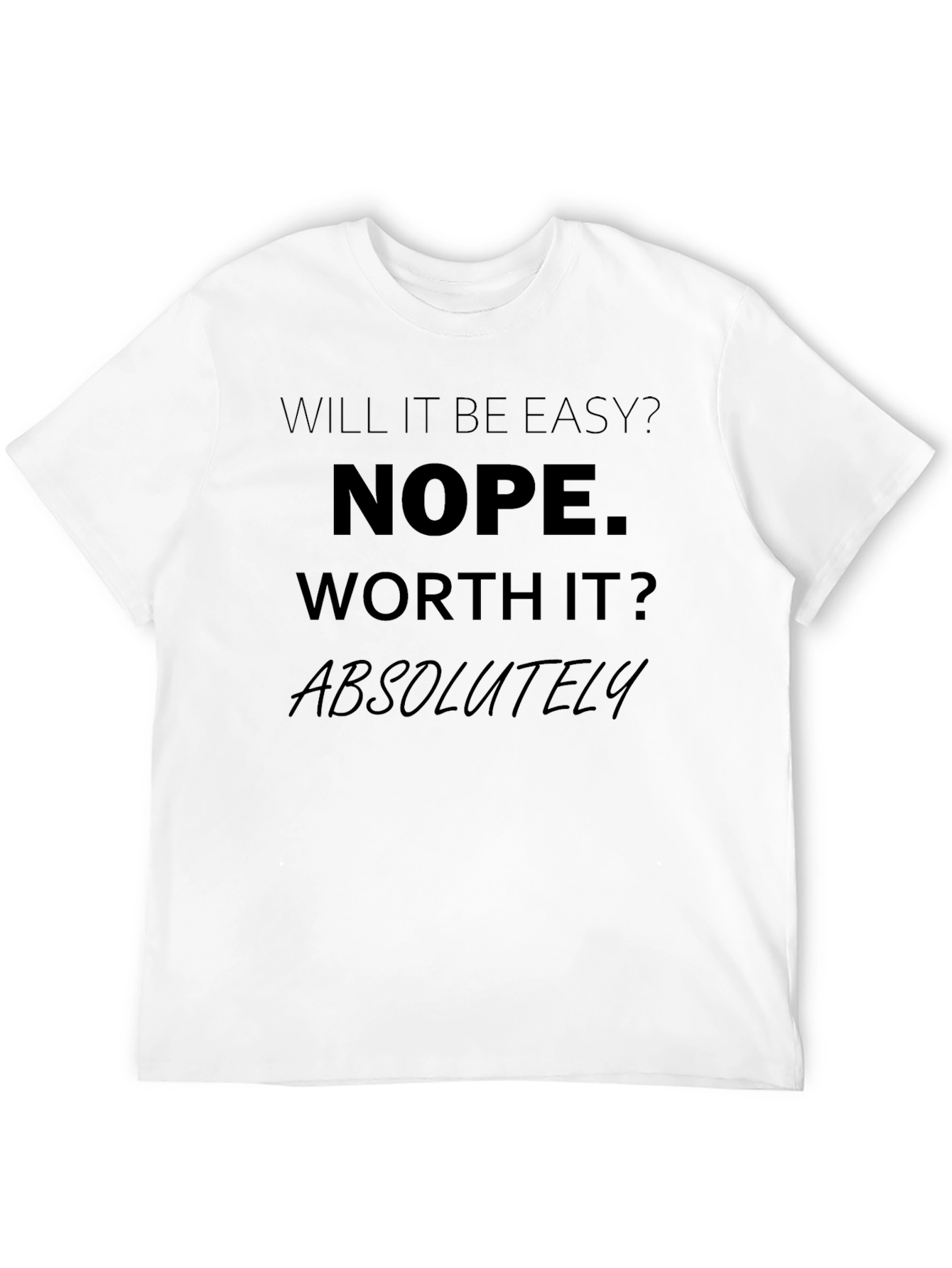 Black Nope Worth It Tee view 12