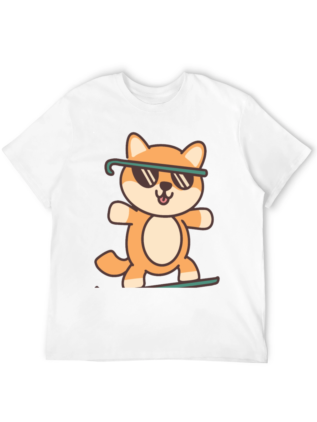 Black Cool Doge T-Shirt - Unisex Black Tee view 12