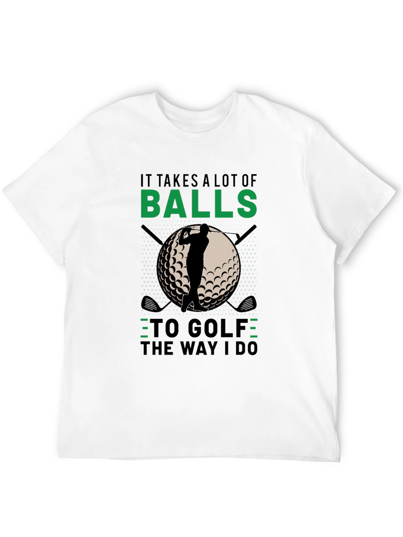 Black Golf Balls T-Shirt view 12