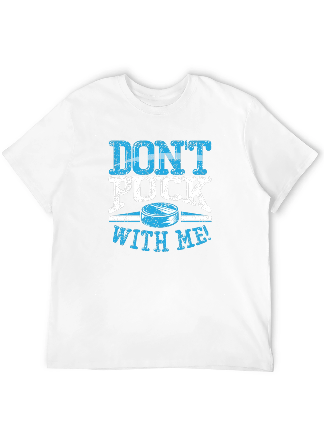 Black Don't Puck With Me Black T-Shirt view 12