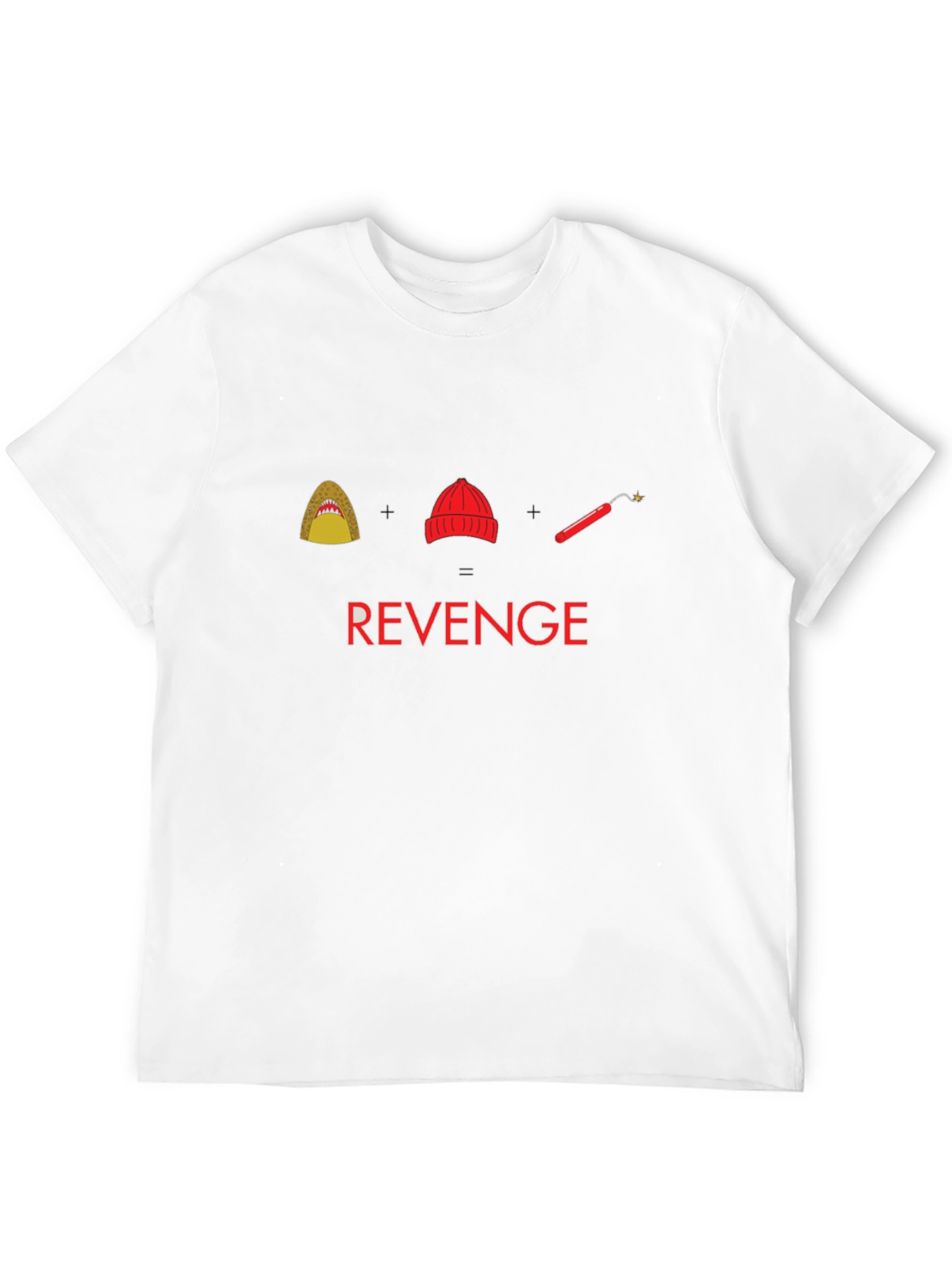 Black Shark Hat Dynamite Revenge T-Shirt view 12