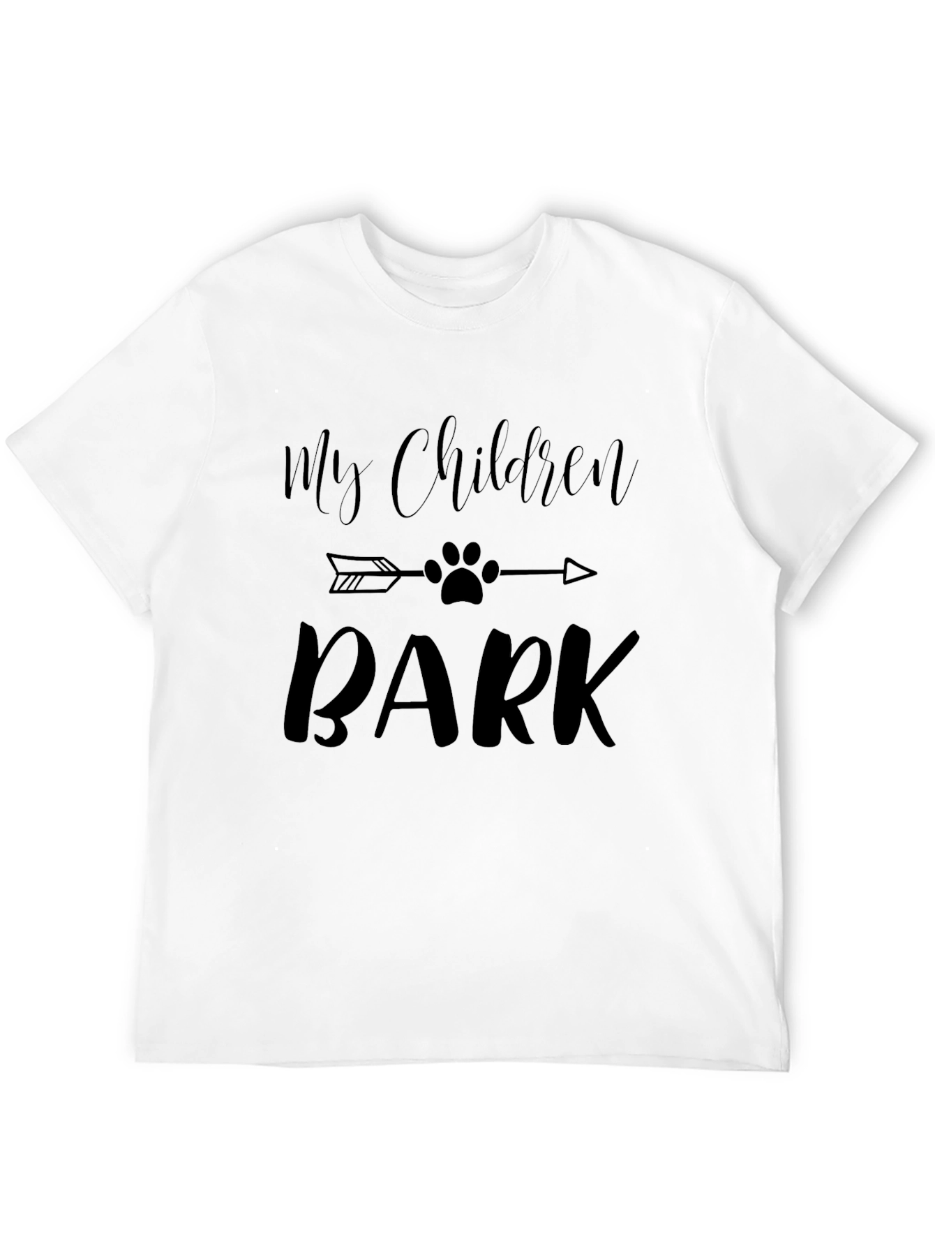 Black My Children Bark Graphic T-Shirt - Dog Lover Tee view 12