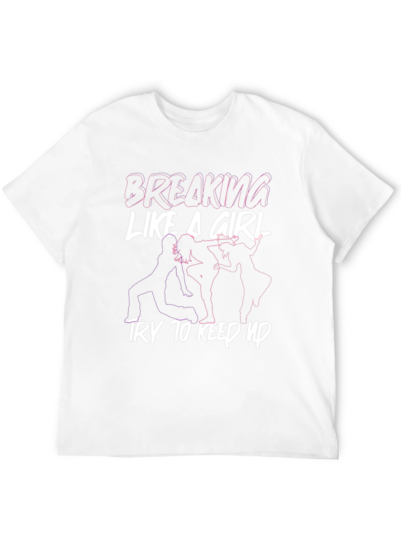 Breaking Like A Girl Graphic Tee - Black - 12