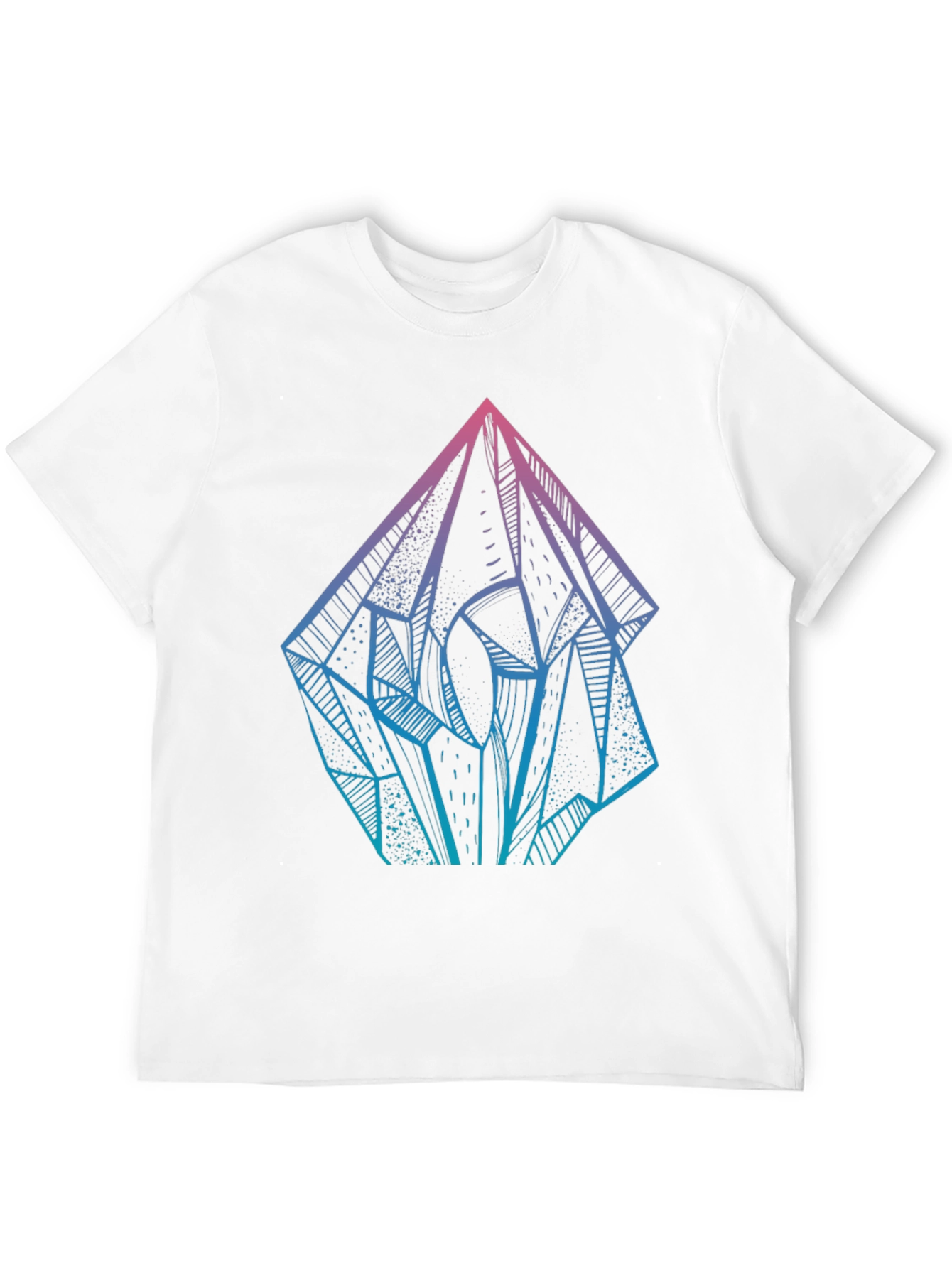 Black Crystal Prism Graphic Tee - Mens Black T-Shirt view 12